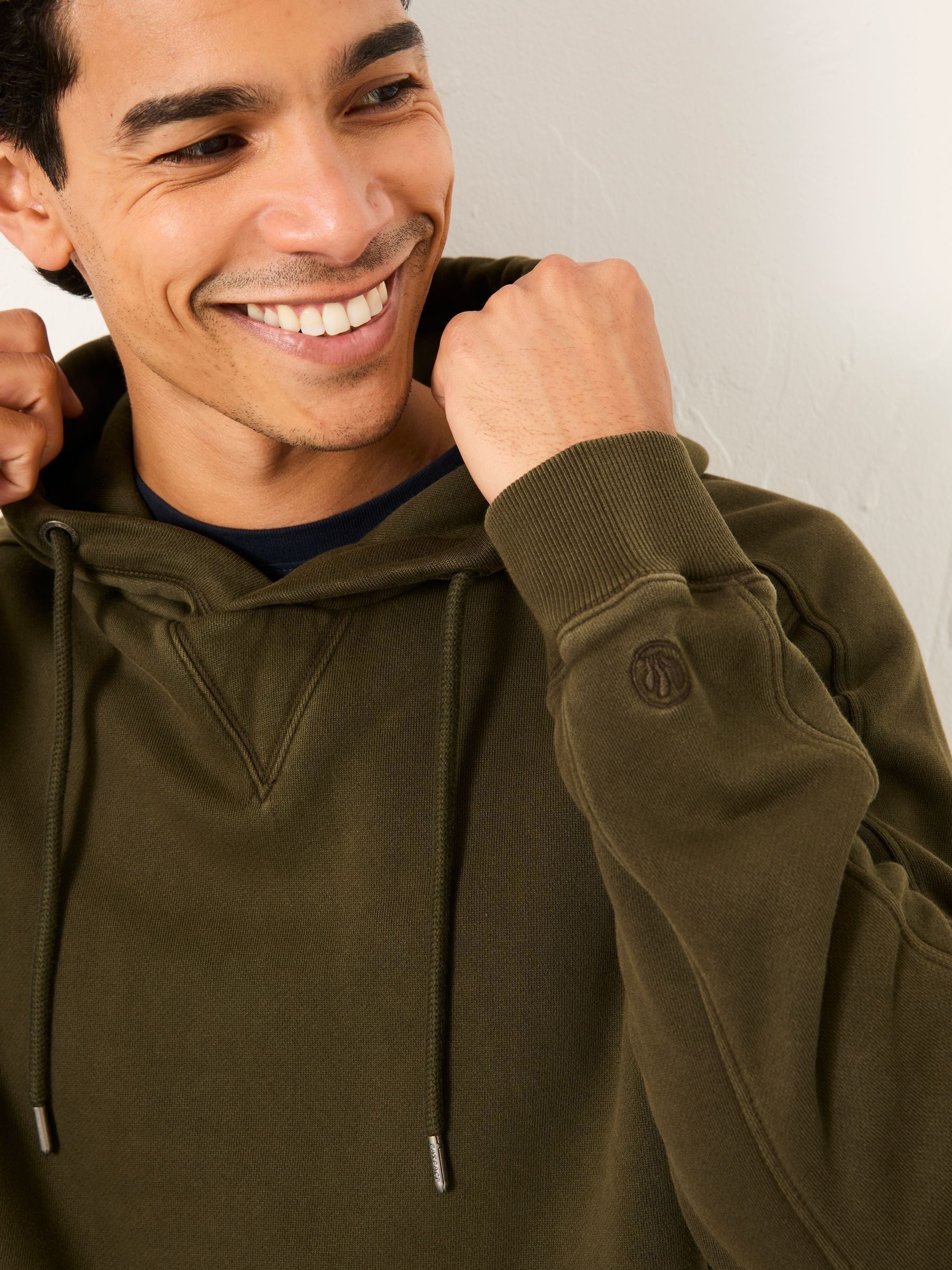 Brooke Dark Green Overhead Hoodie - Image 3 of 5