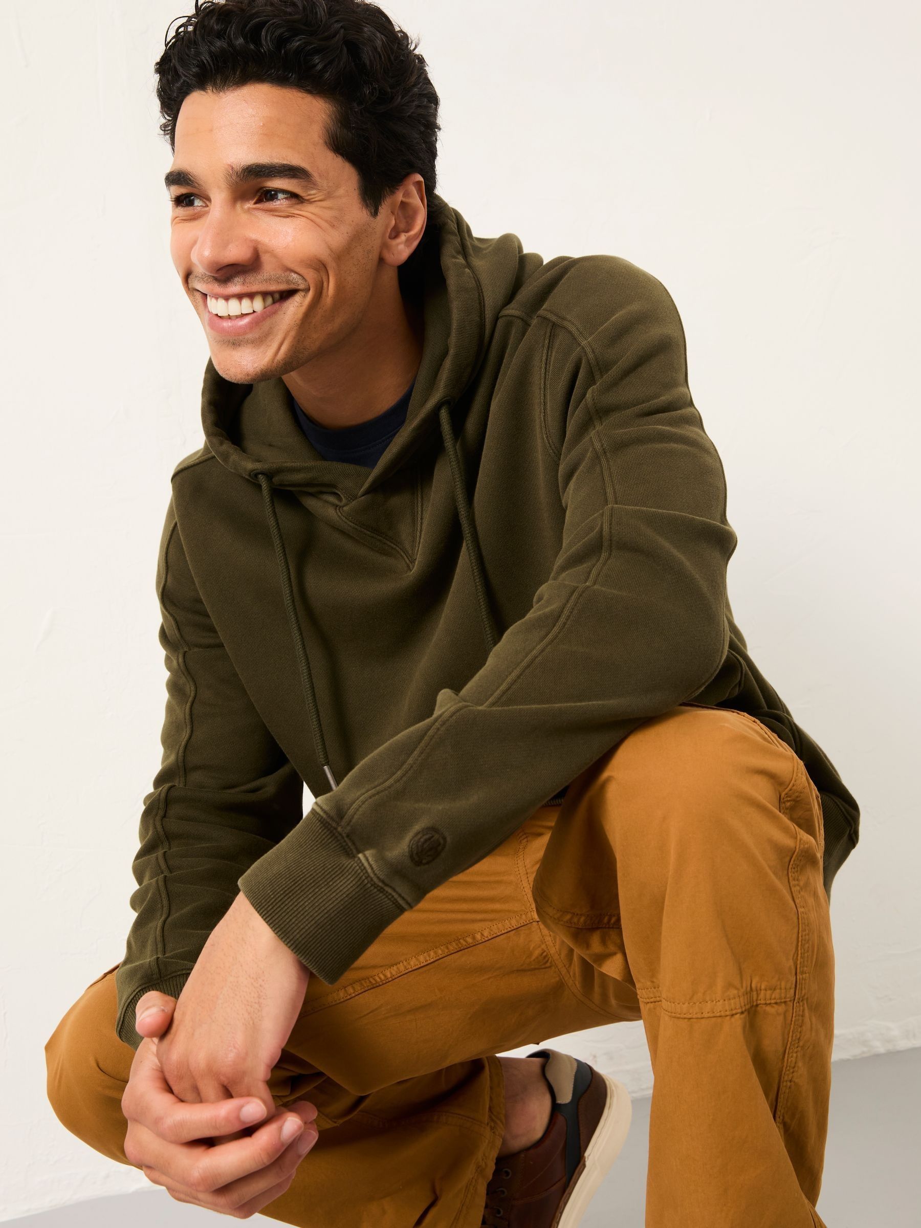 Brooke Dark Green Overhead Hoodie - Image 4 of 5