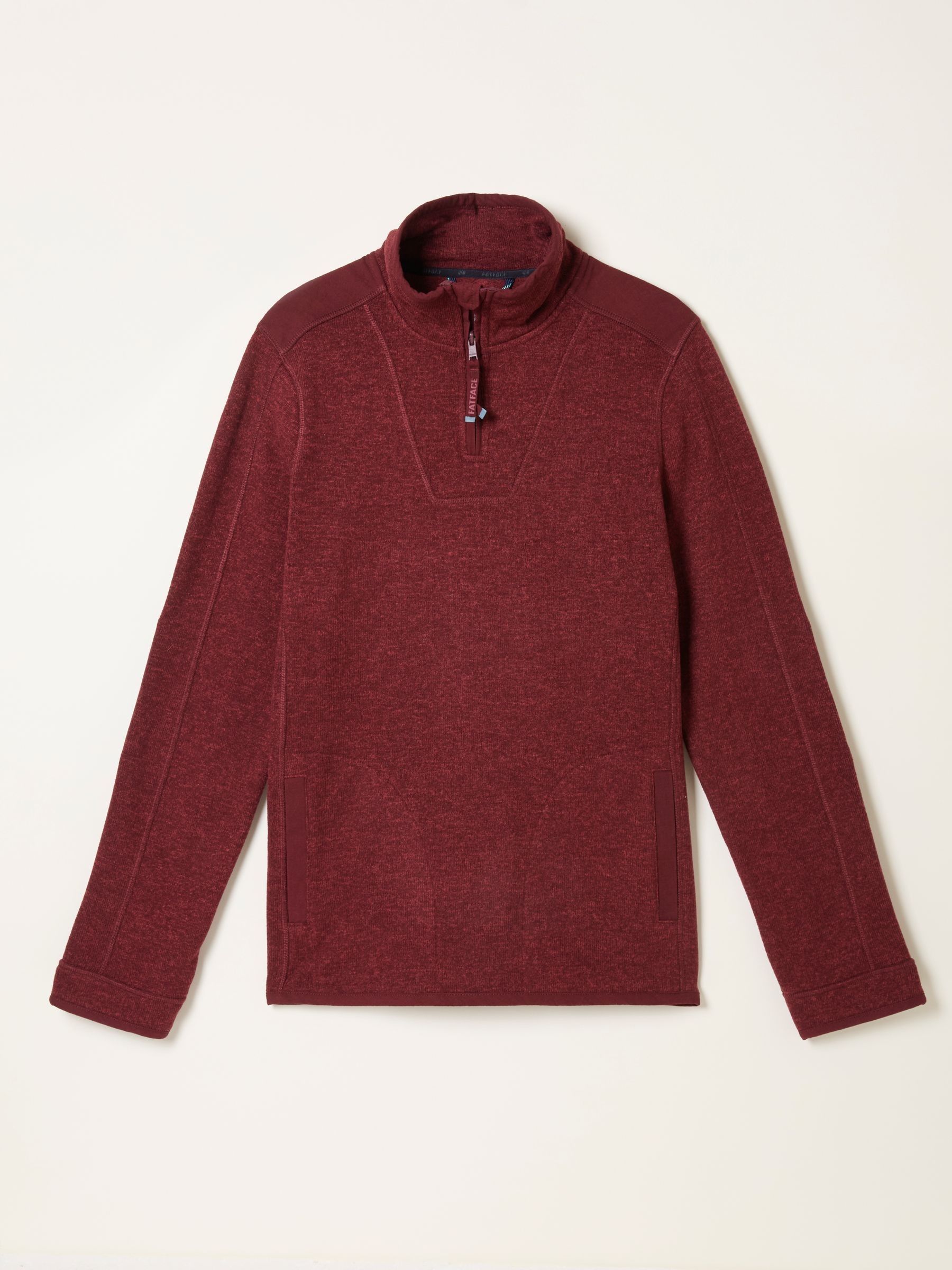 Haxby Claret Half Zip Sweat | FatFace USA