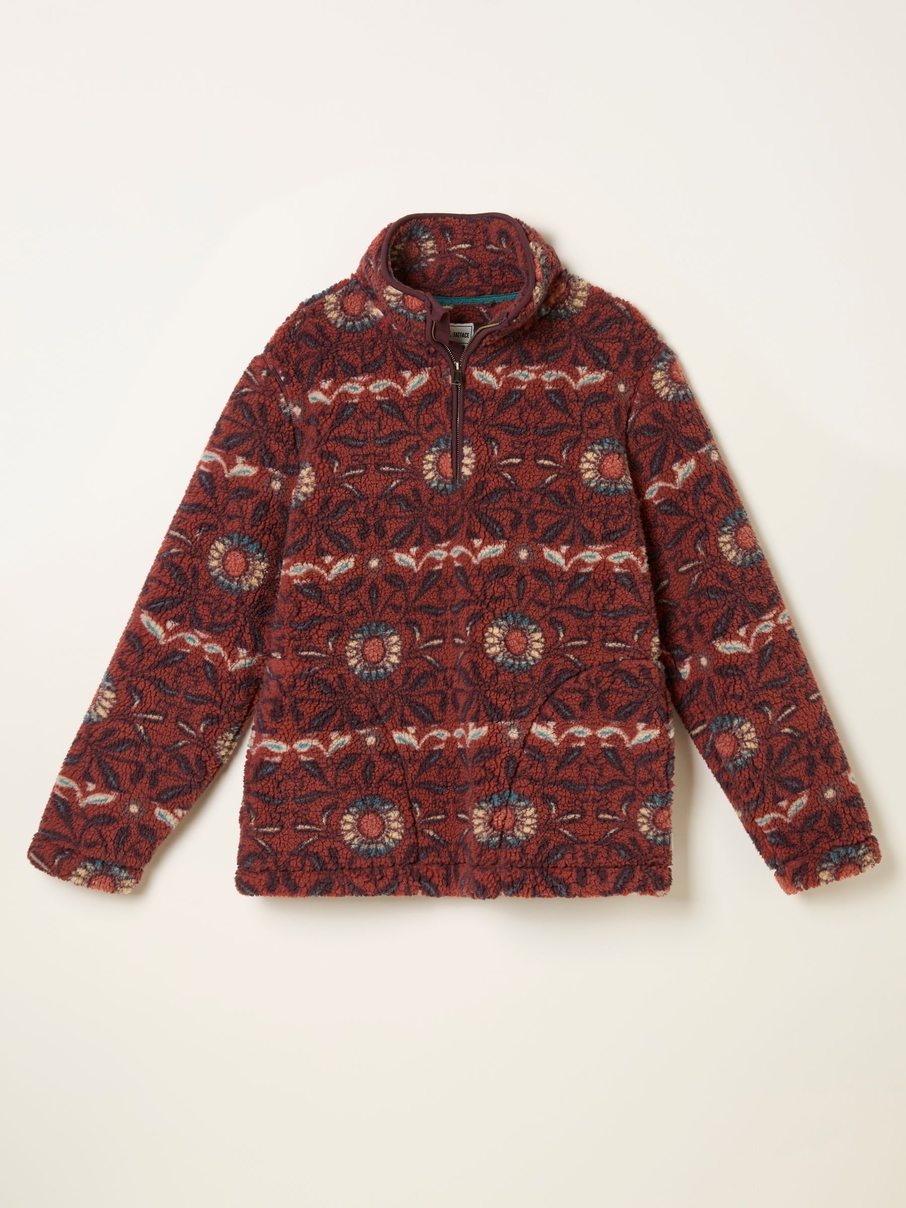 Terracotta Willow Printed Half Neck Fleece - Image 6 of 6