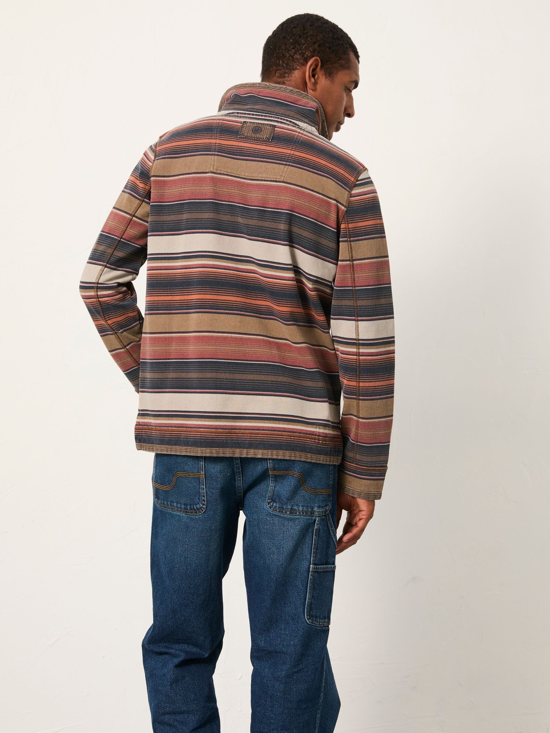 Airlie Orange Stripe Sweat - Image 2 of 6
