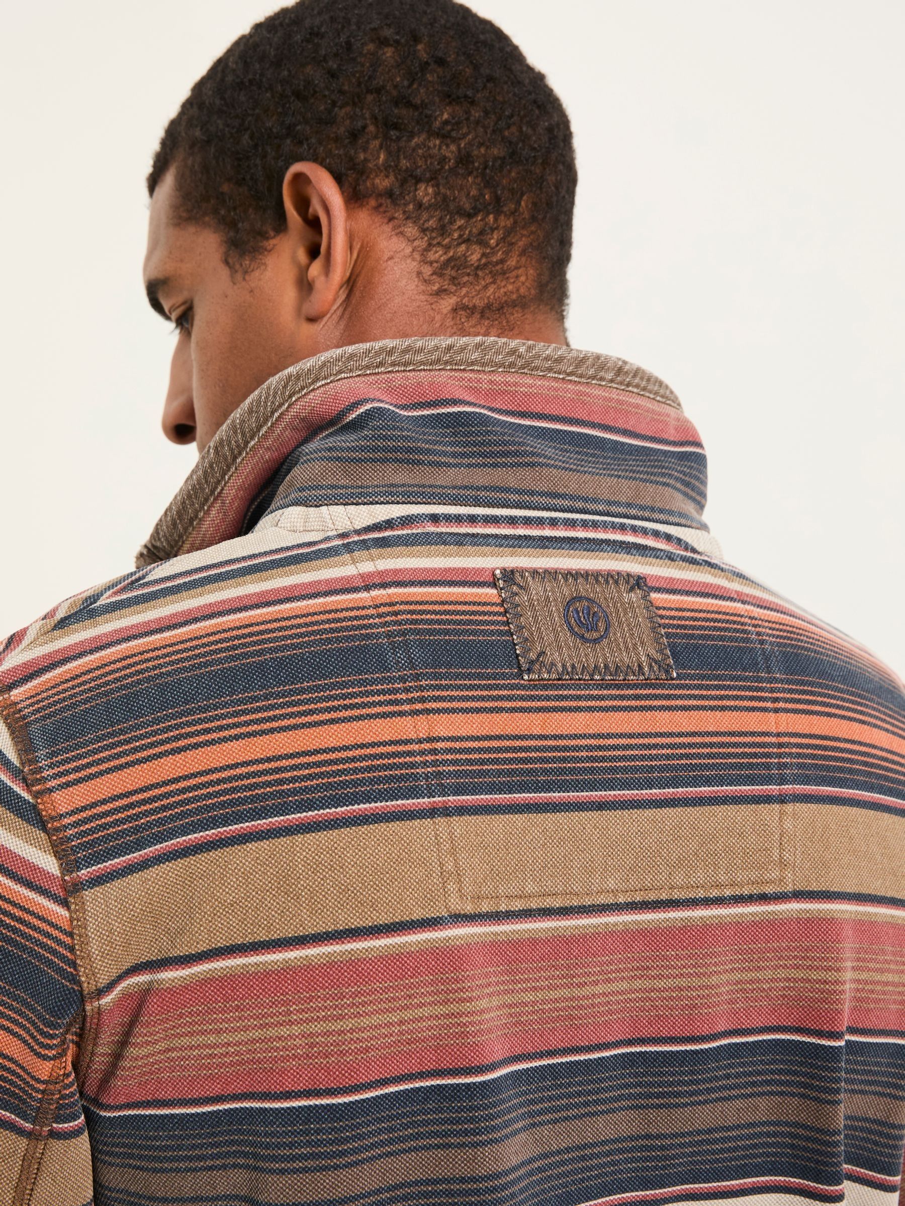 Airlie Orange Stripe Sweat - Image 4 of 6