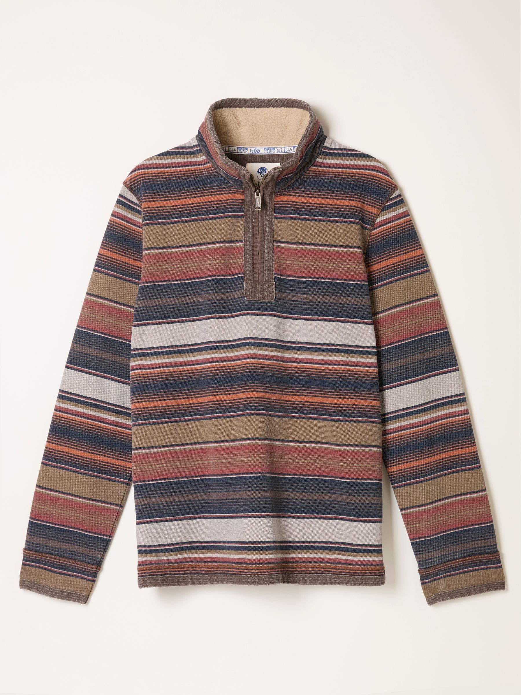 Airlie Orange Stripe Sweat - Image 6 of 6