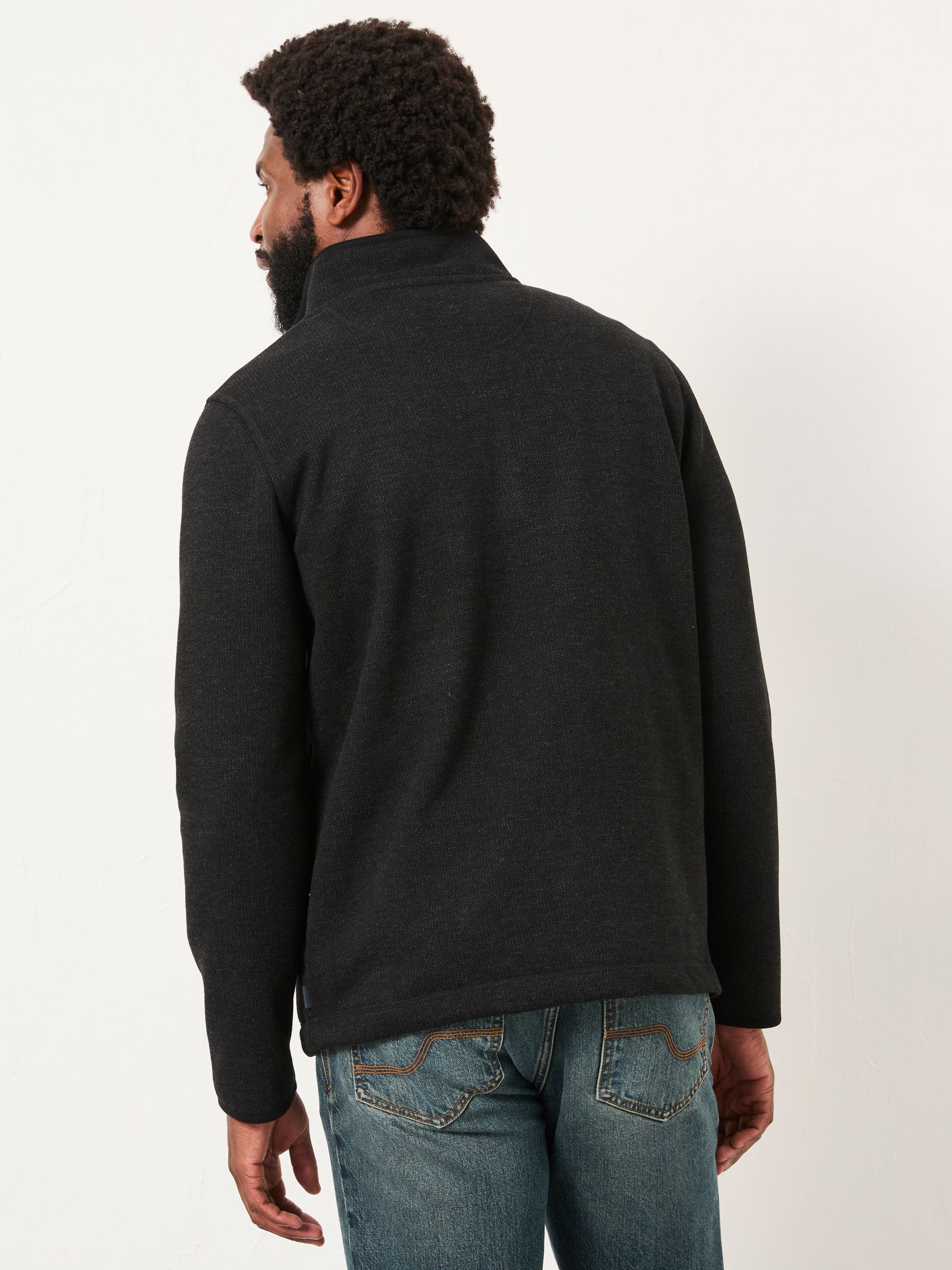 Dalton Black Fleece Sweat - Image 2 of 6