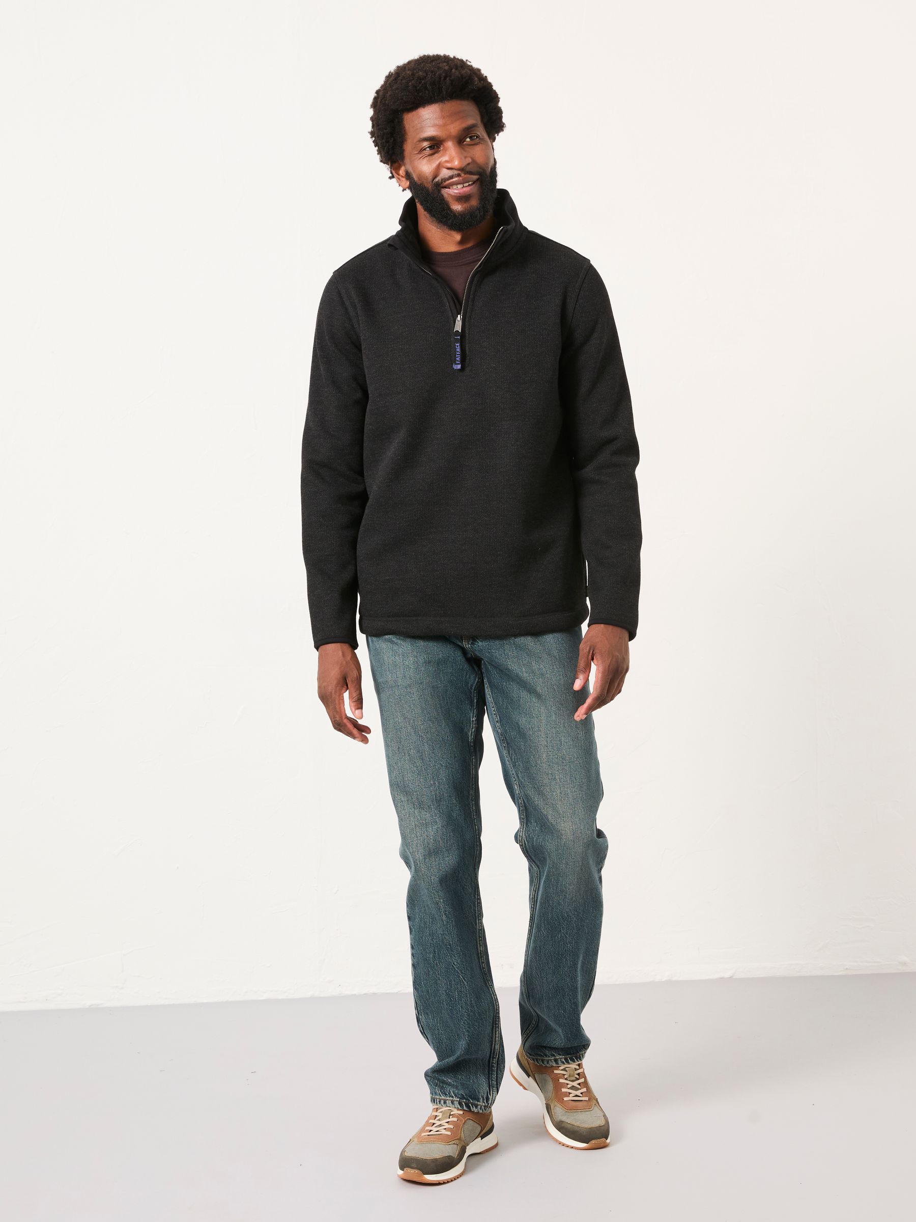 Dalton Black Fleece Sweat - Image 3 of 6