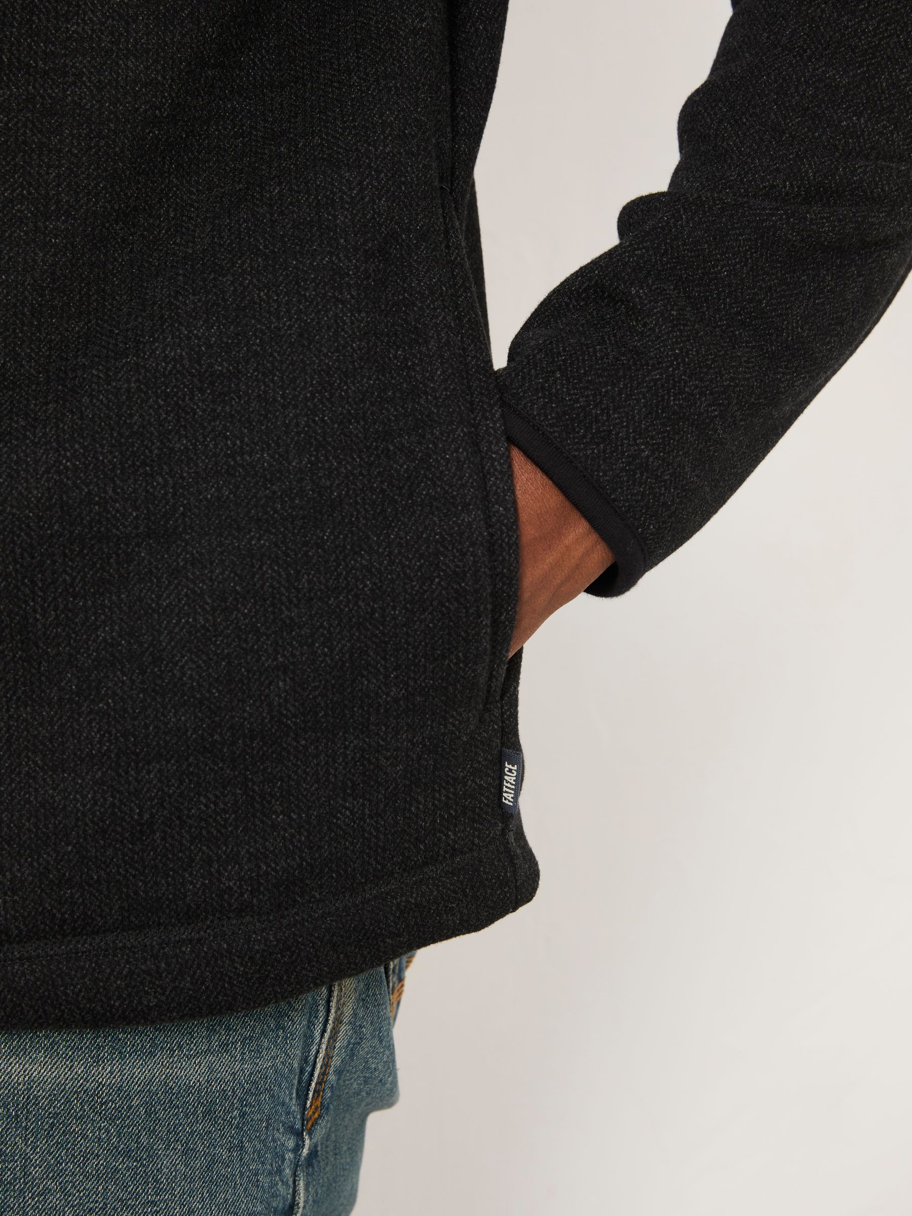 Dalton Black Fleece Sweat - Image 4 of 6