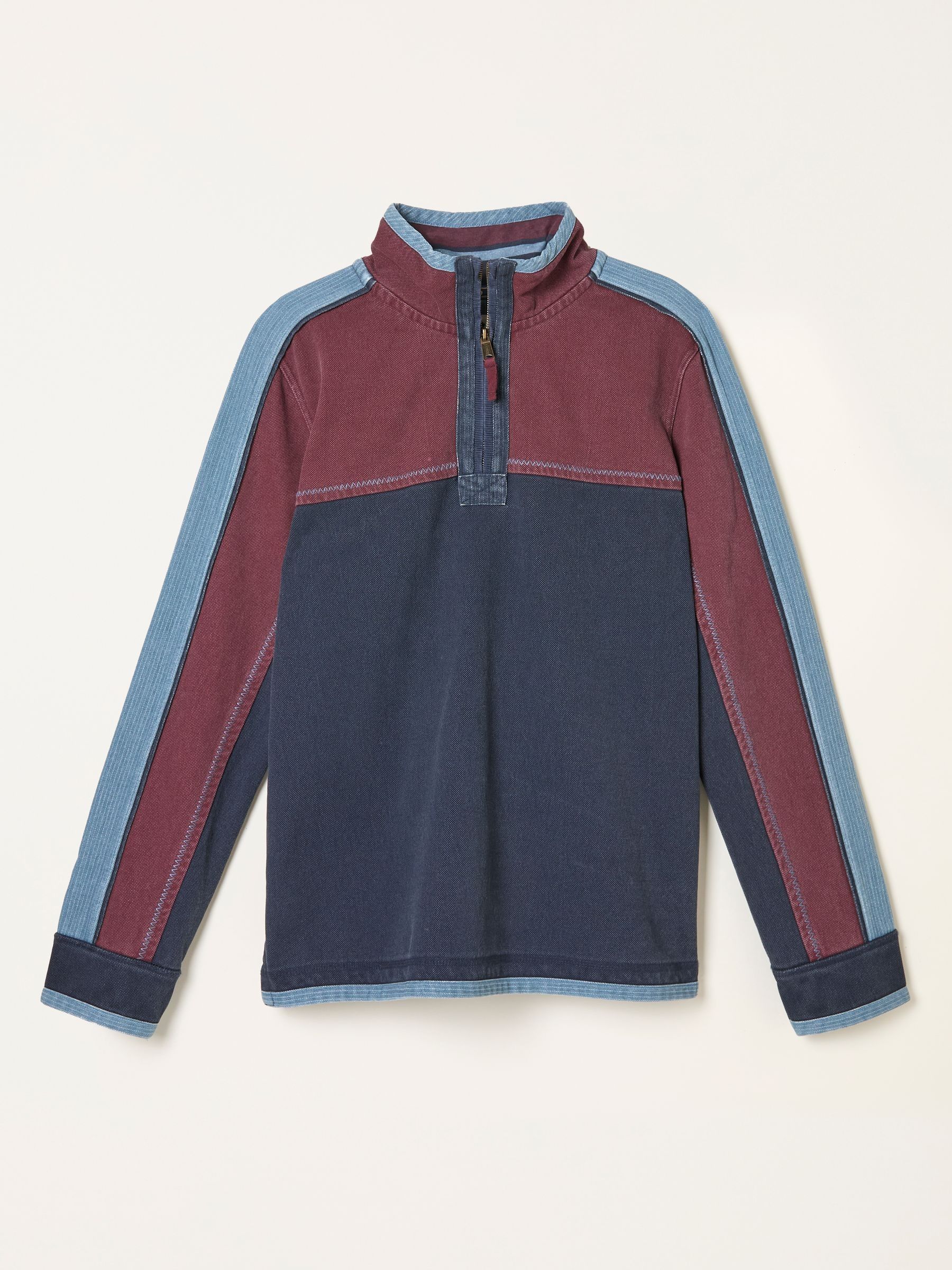 Airlie Navy Panel Sweat - Image 6 of 6