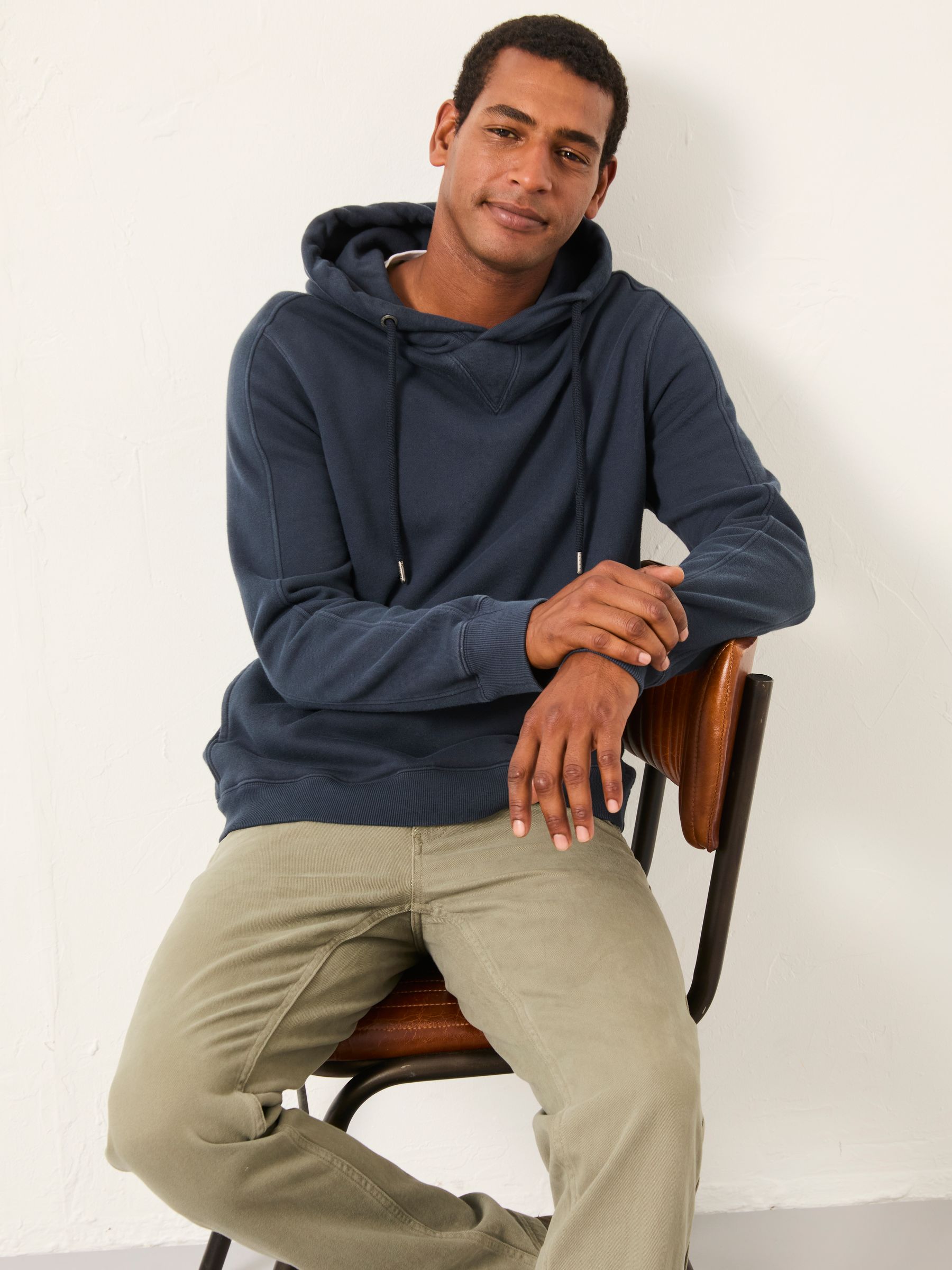 Brooke Navy Overhead Hoodie - Image 5 of 6