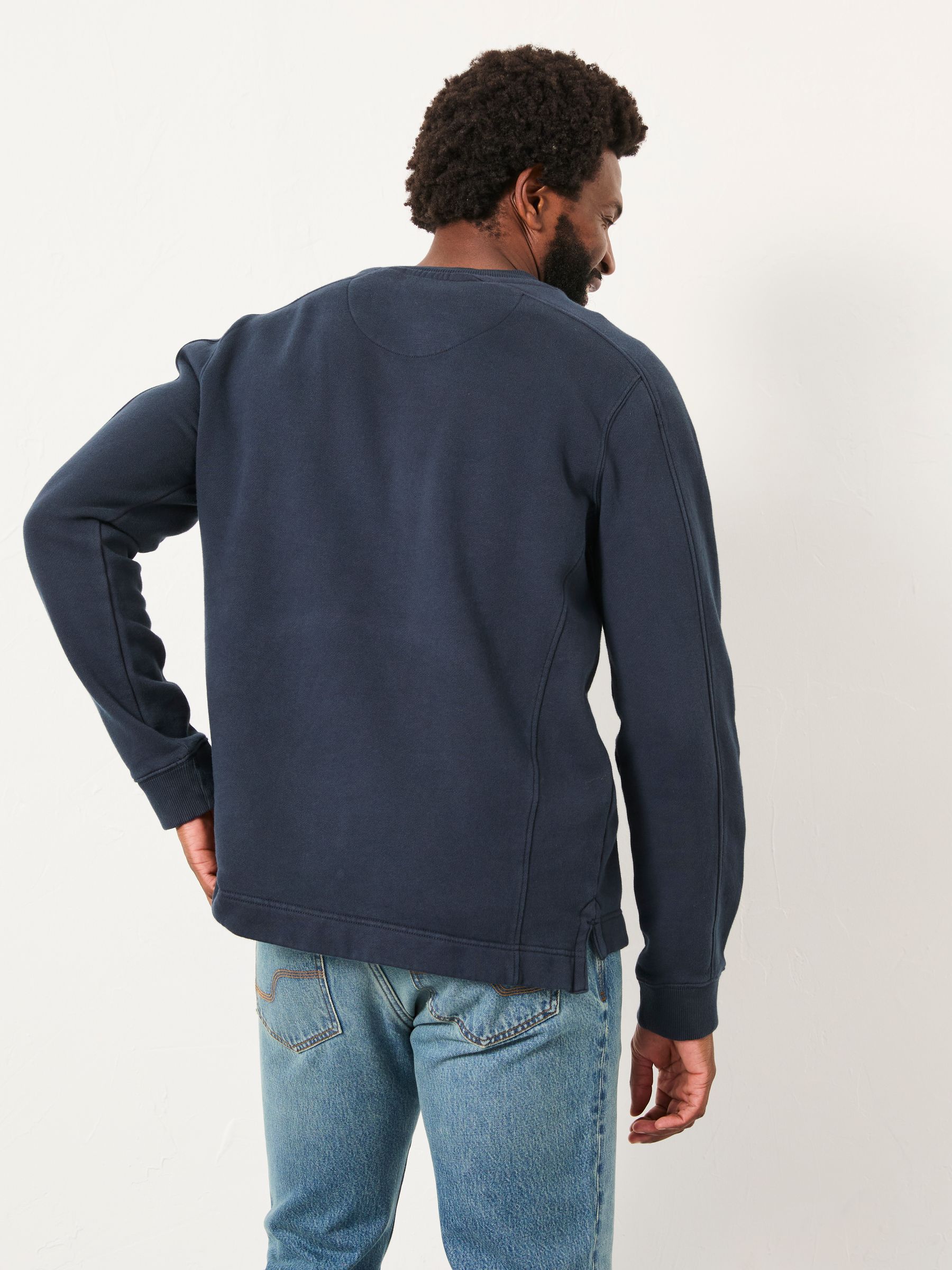Brooke Navy Crew Sweat - Image 2 of 6