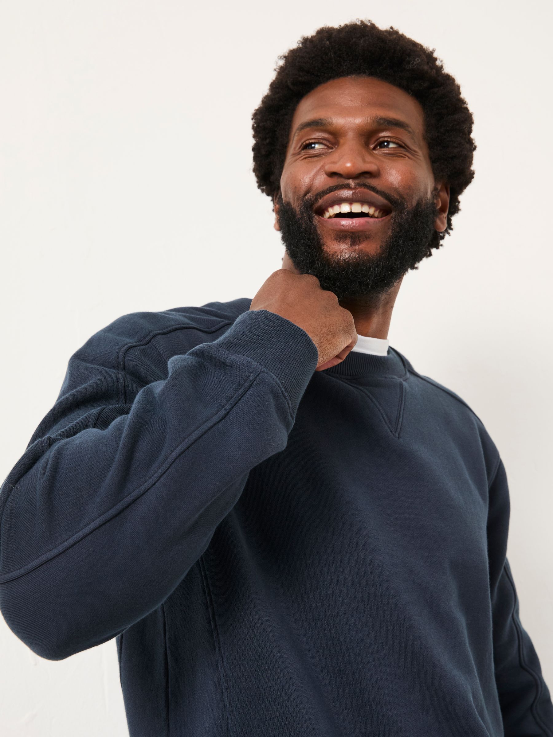 Brooke Navy Crew Sweat | FatFace USA