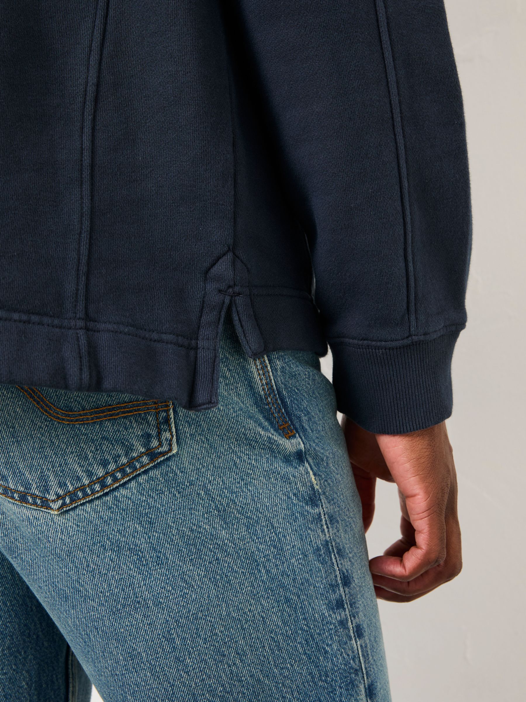 Brooke Navy Crew Sweat - Image 4 of 6