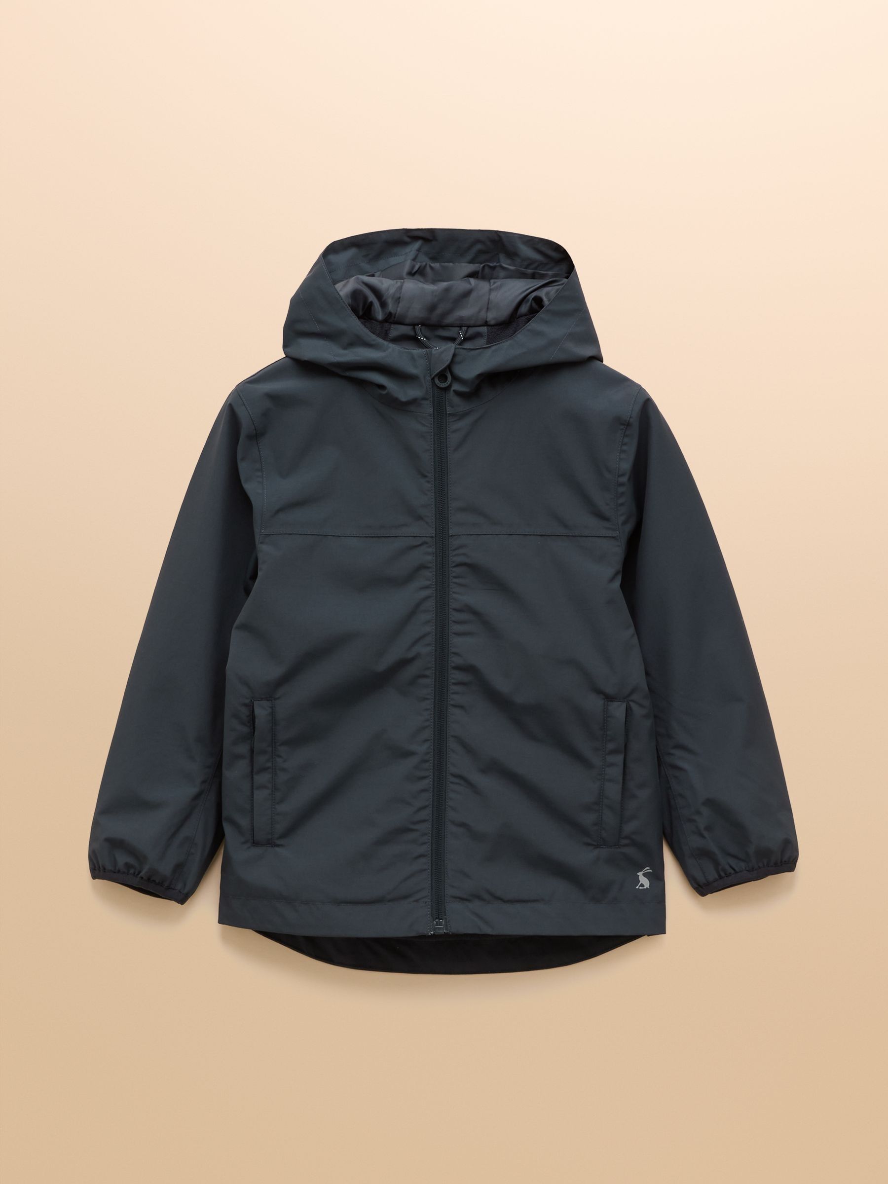Kids' Ayston Navy Waterproof Fleece Lined Raincoat - Image 1 of 5
