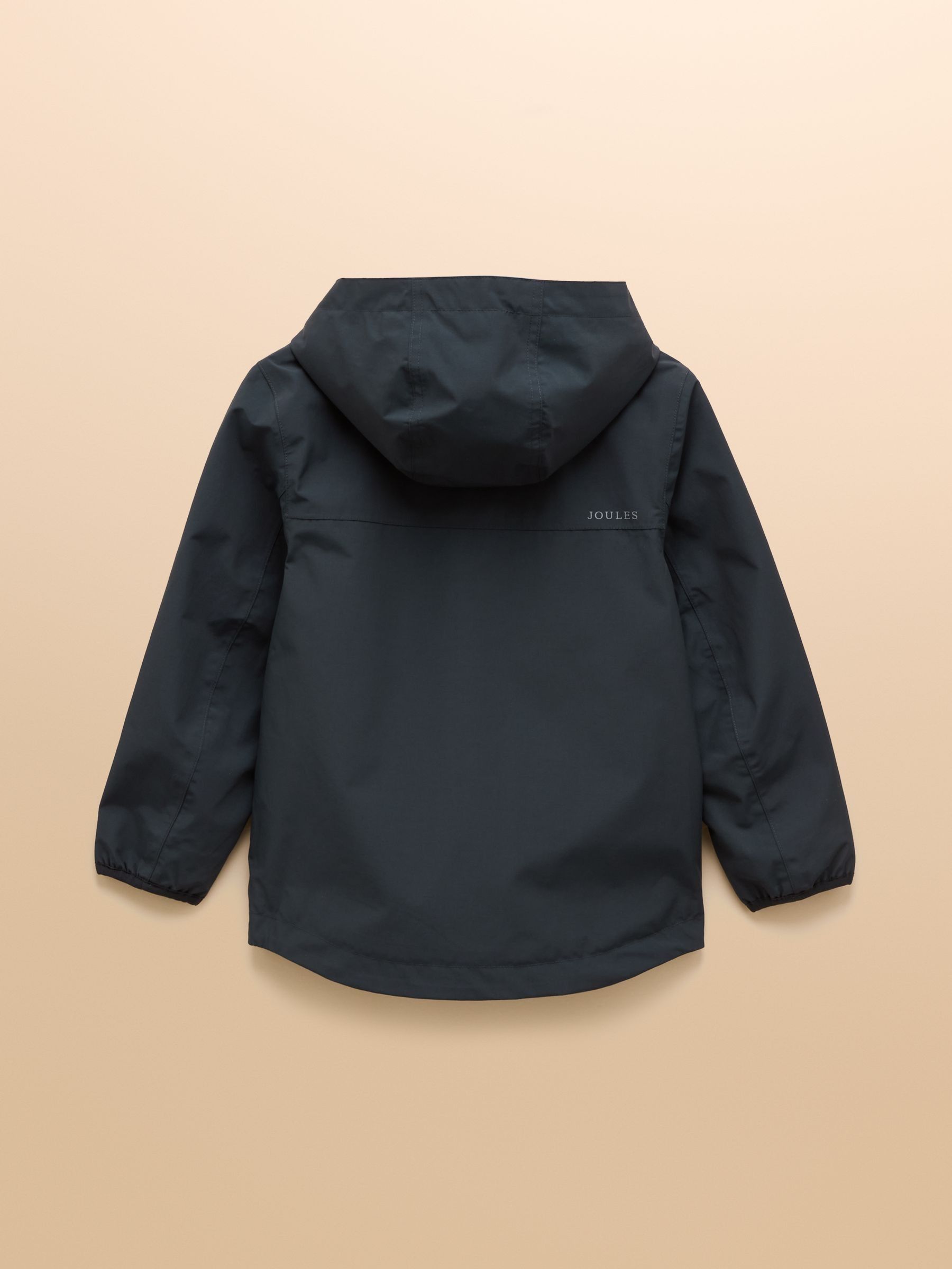 Kids' Ayston Navy Waterproof Fleece Lined Raincoat - Image 2 of 5 Kids' Ayston Navy Waterproof Fleece Lined Raincoat - Image 2 of 5