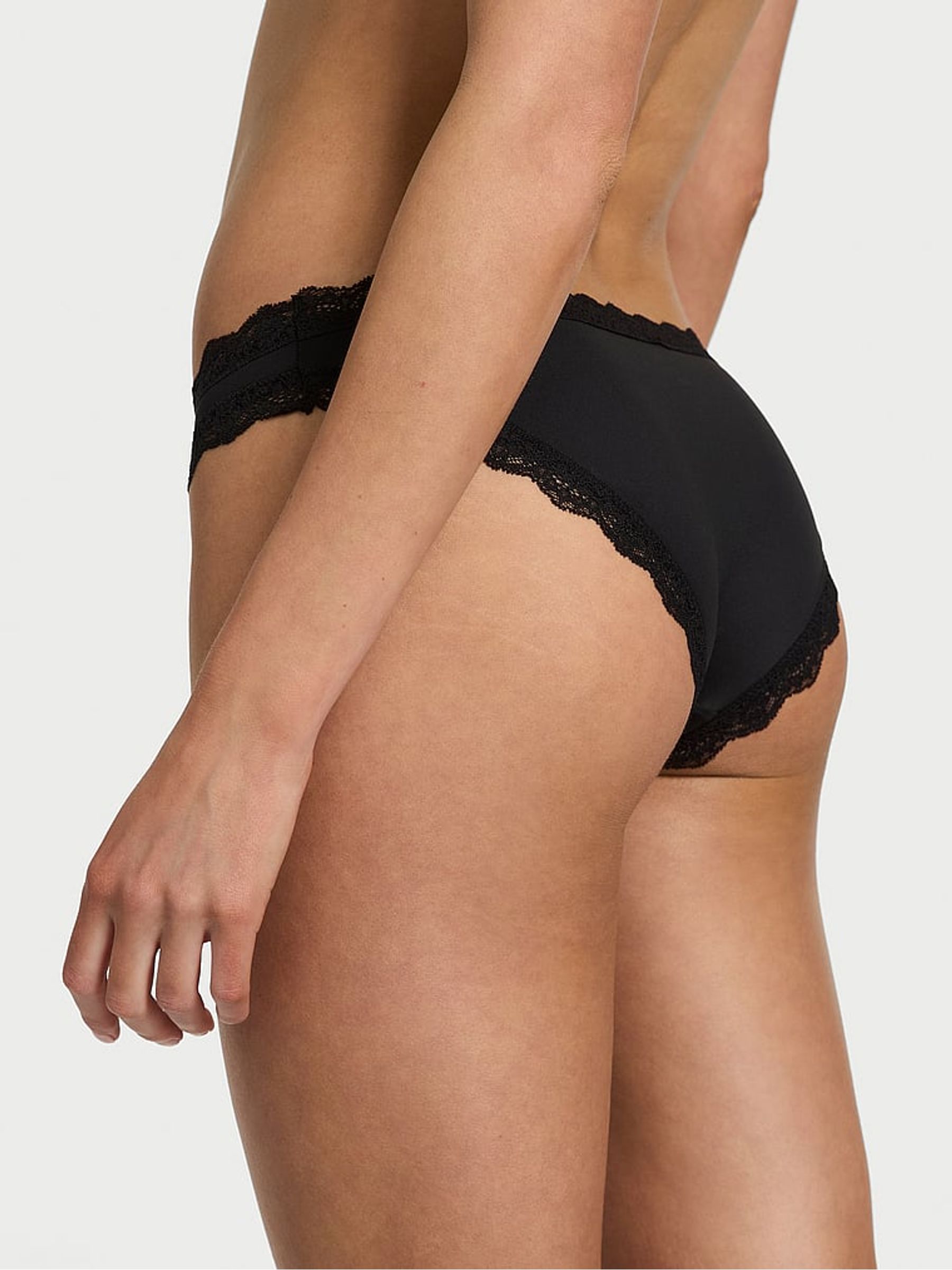 Black Lace Trim Bikini Knickers - Image 2 of 3