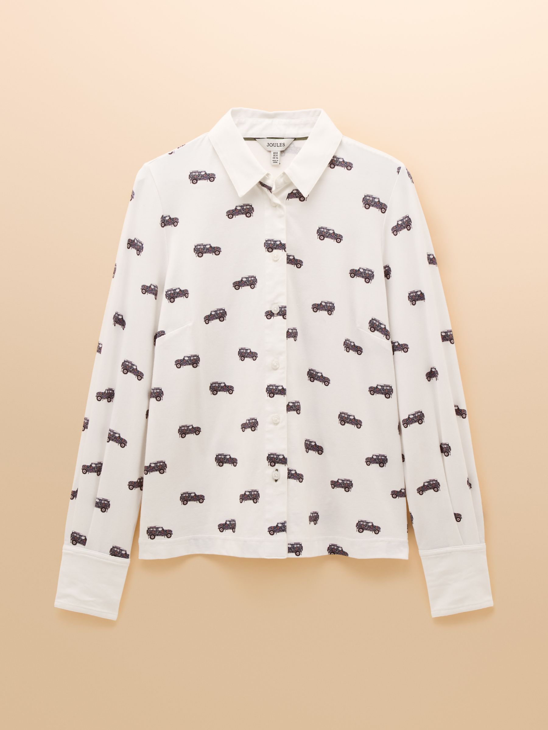 Eleanor Tomlinson White 4x4 Cotton-Rich Jersey Shirt - Image 8 of 8