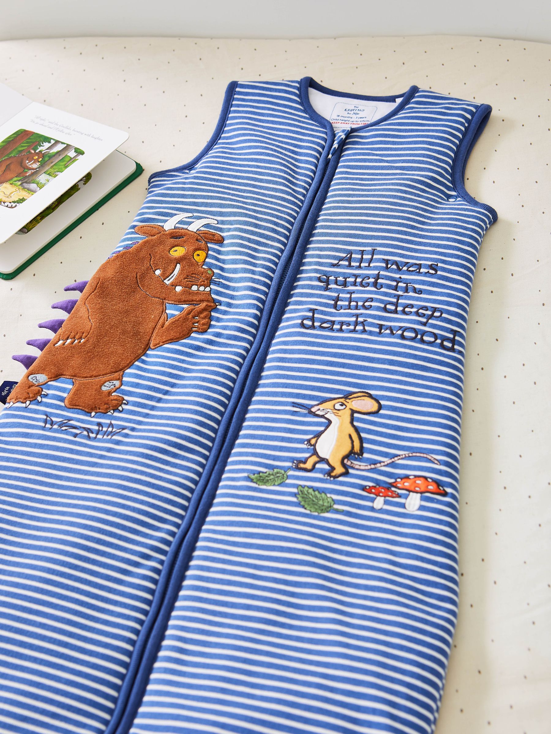 The Gruffalo Stripe 2.5 Tog Toddler Sleeping Bag - Image 1 of 3
