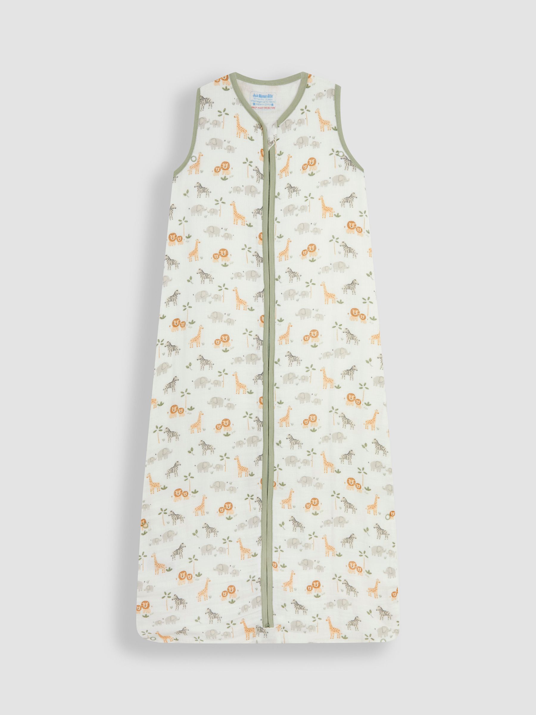 Print 1 Tog Toddler Muslin Sleeping Bag - Image 1 of 3