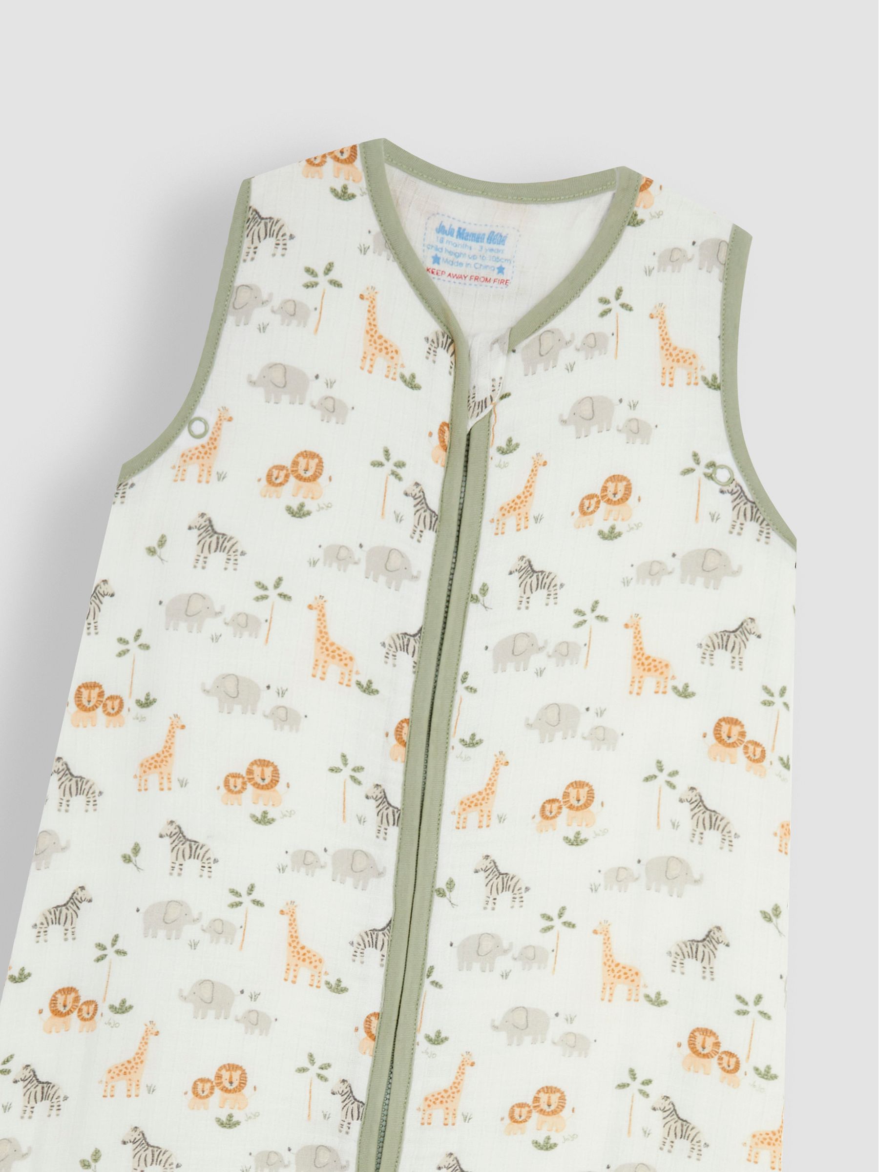Print 1 Tog Toddler Muslin Sleeping Bag - Image 2 of 3