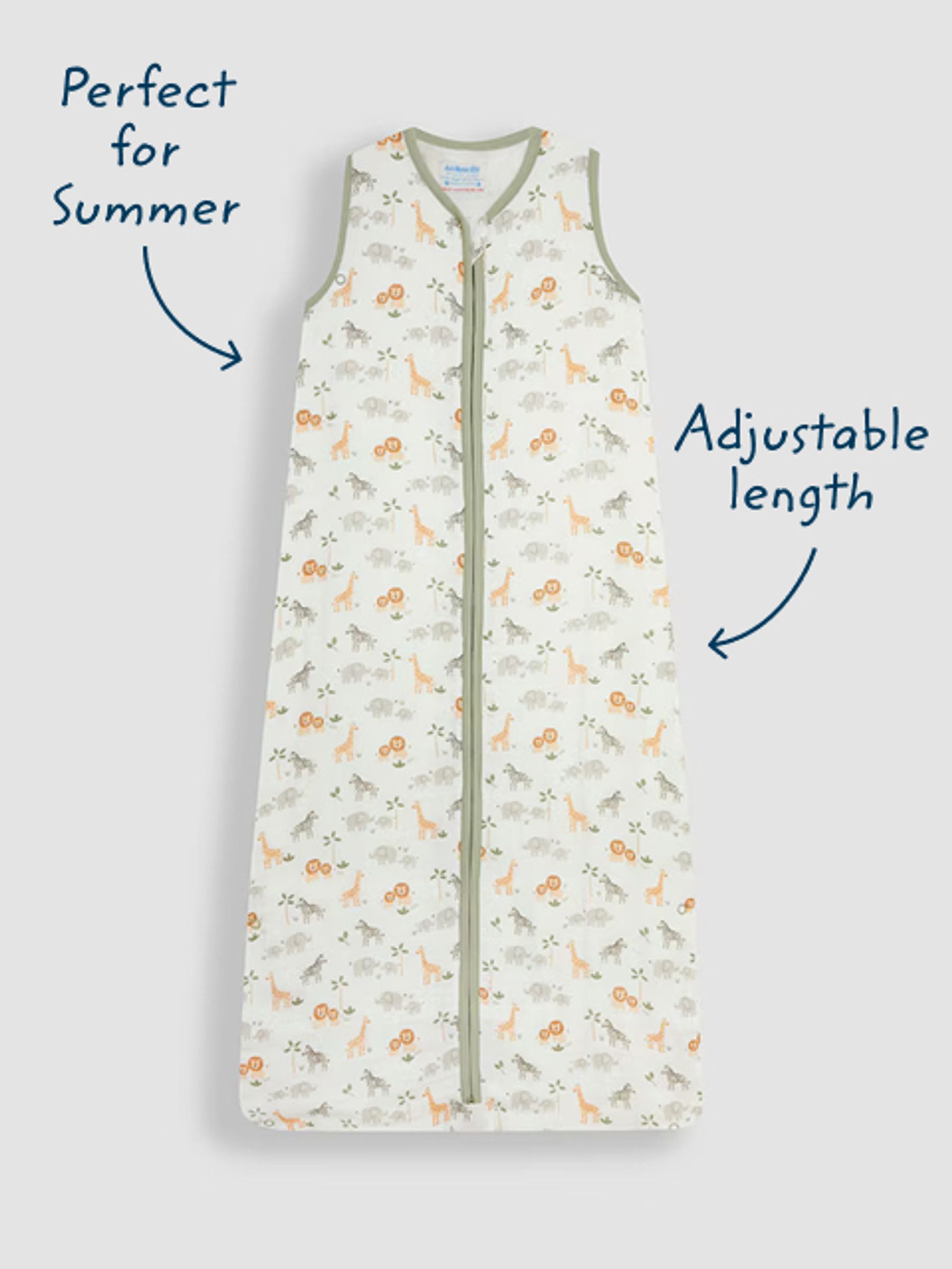 Print 1 Tog Toddler Muslin Sleeping Bag - Image 3 of 3