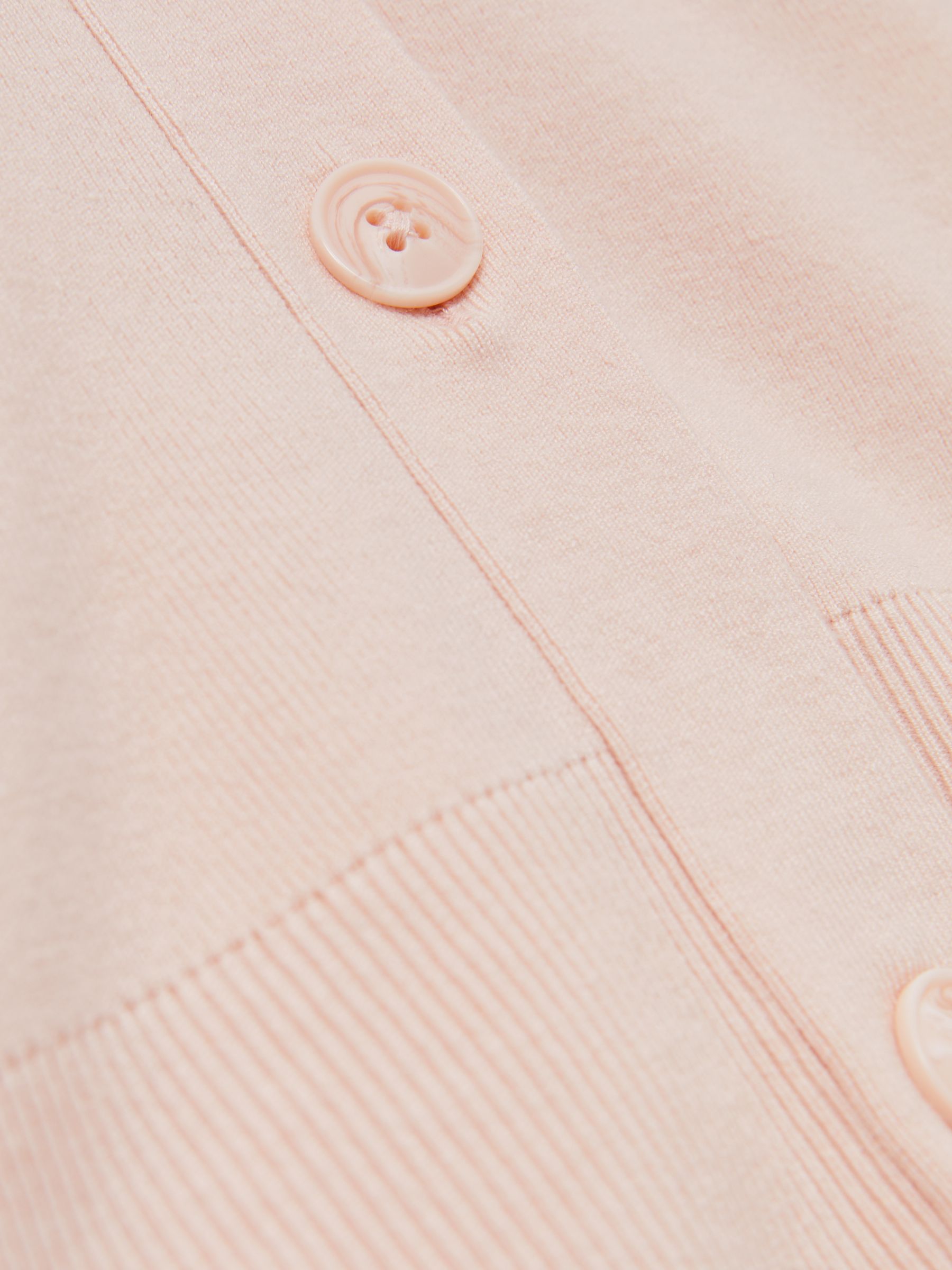 Lyocell Blend V-Neck Cardigan in Pink - image 5