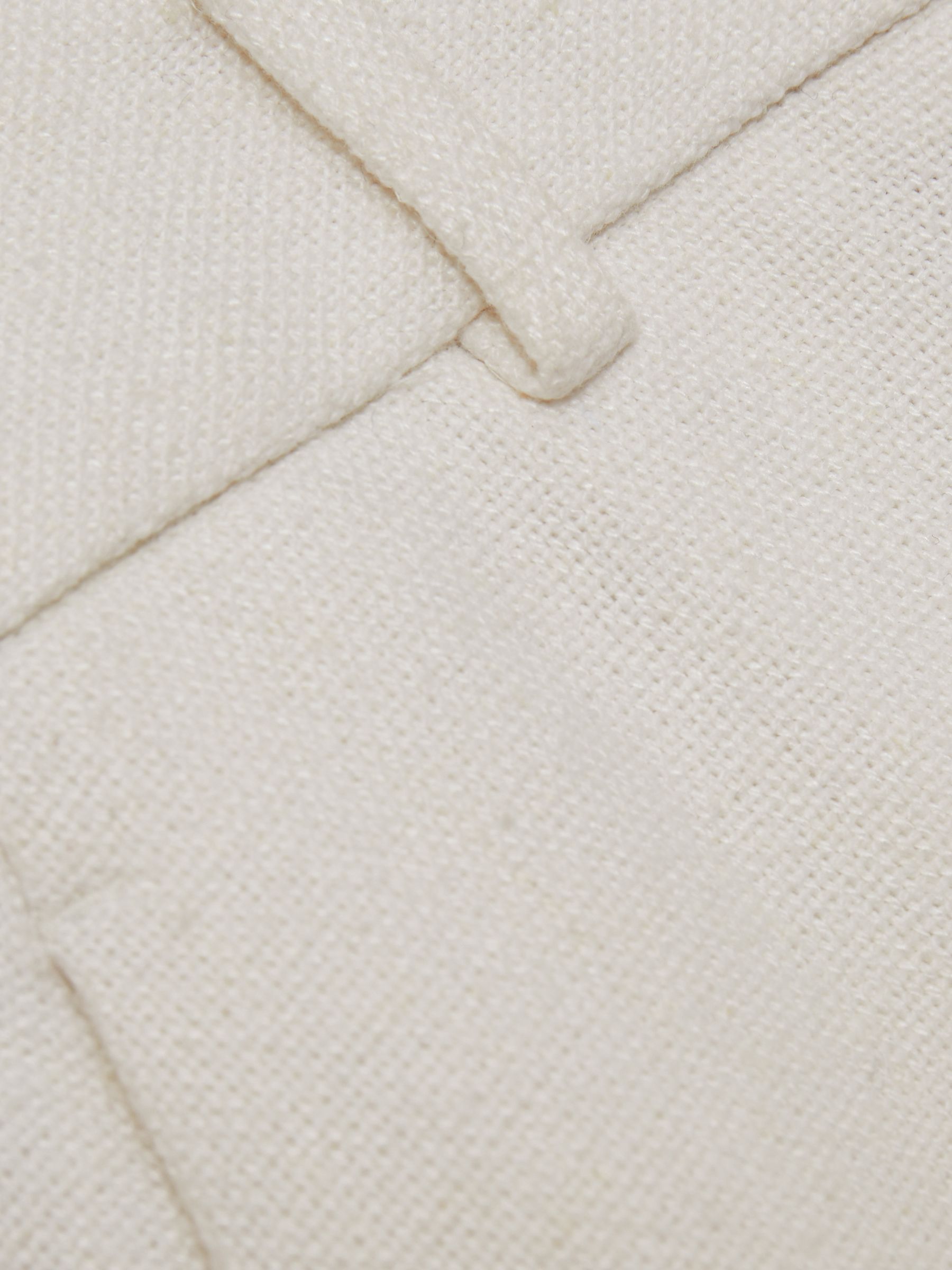 Linen-Blend Wide-Leg Trousers in White - Image 7 of 7