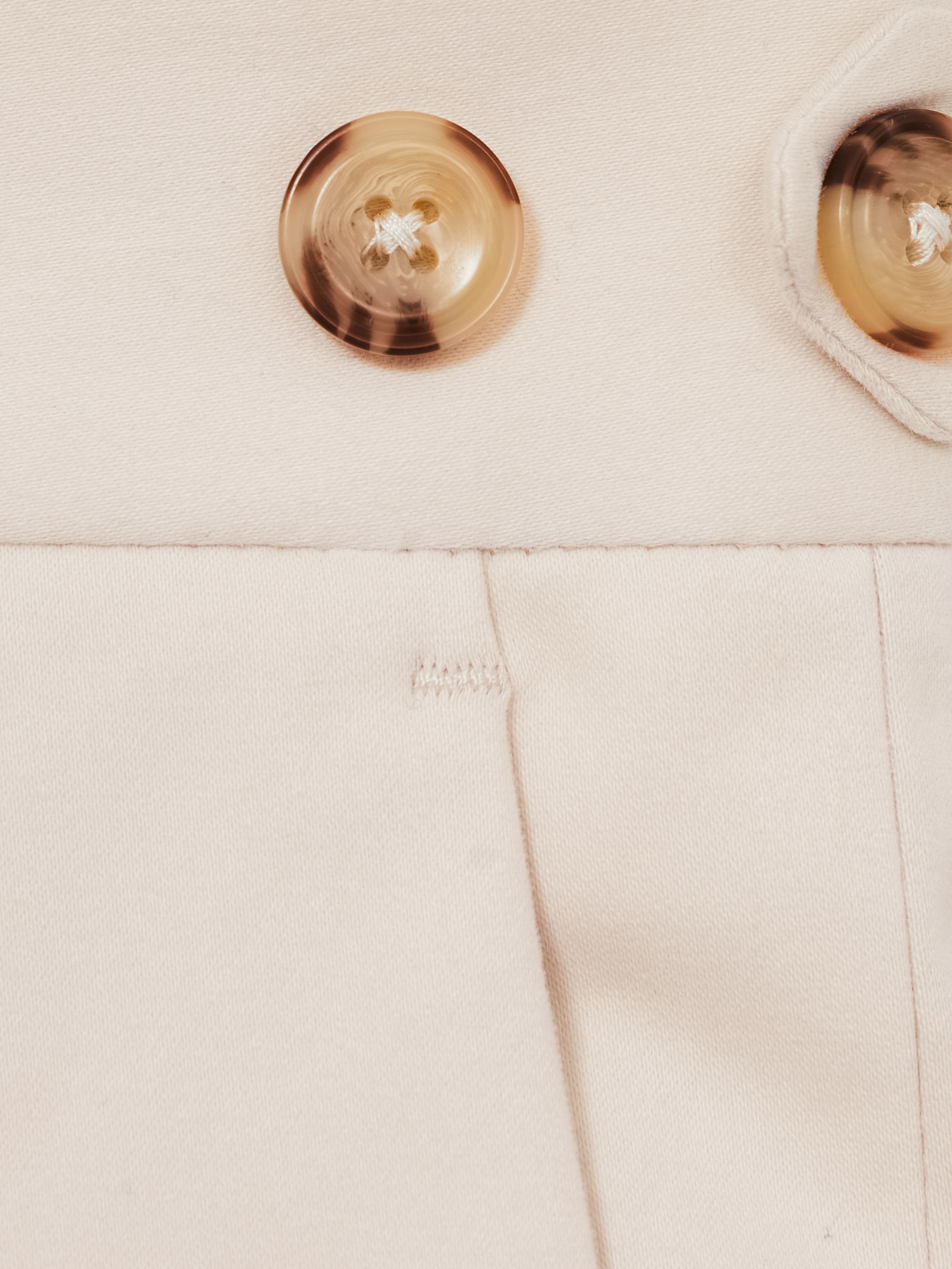 Cotton Slim-Fit Suit Trousers With Stretch in Stone - Image 7 of 7