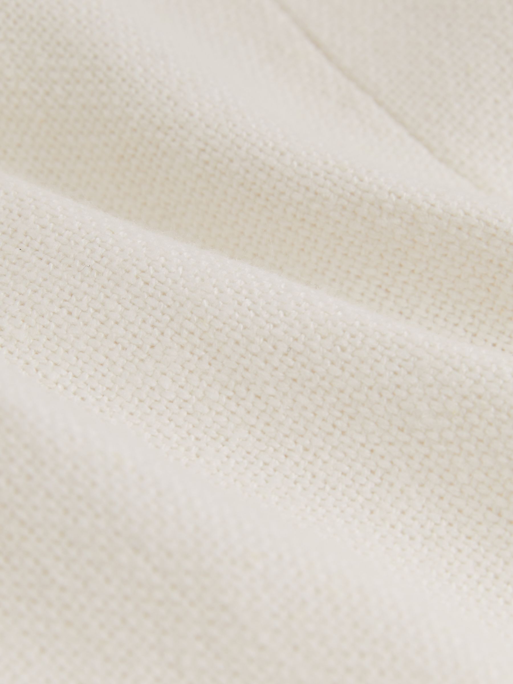 Petite Linen-Blend Double-Breasted Suit Jacket in White - Image 8 of 11