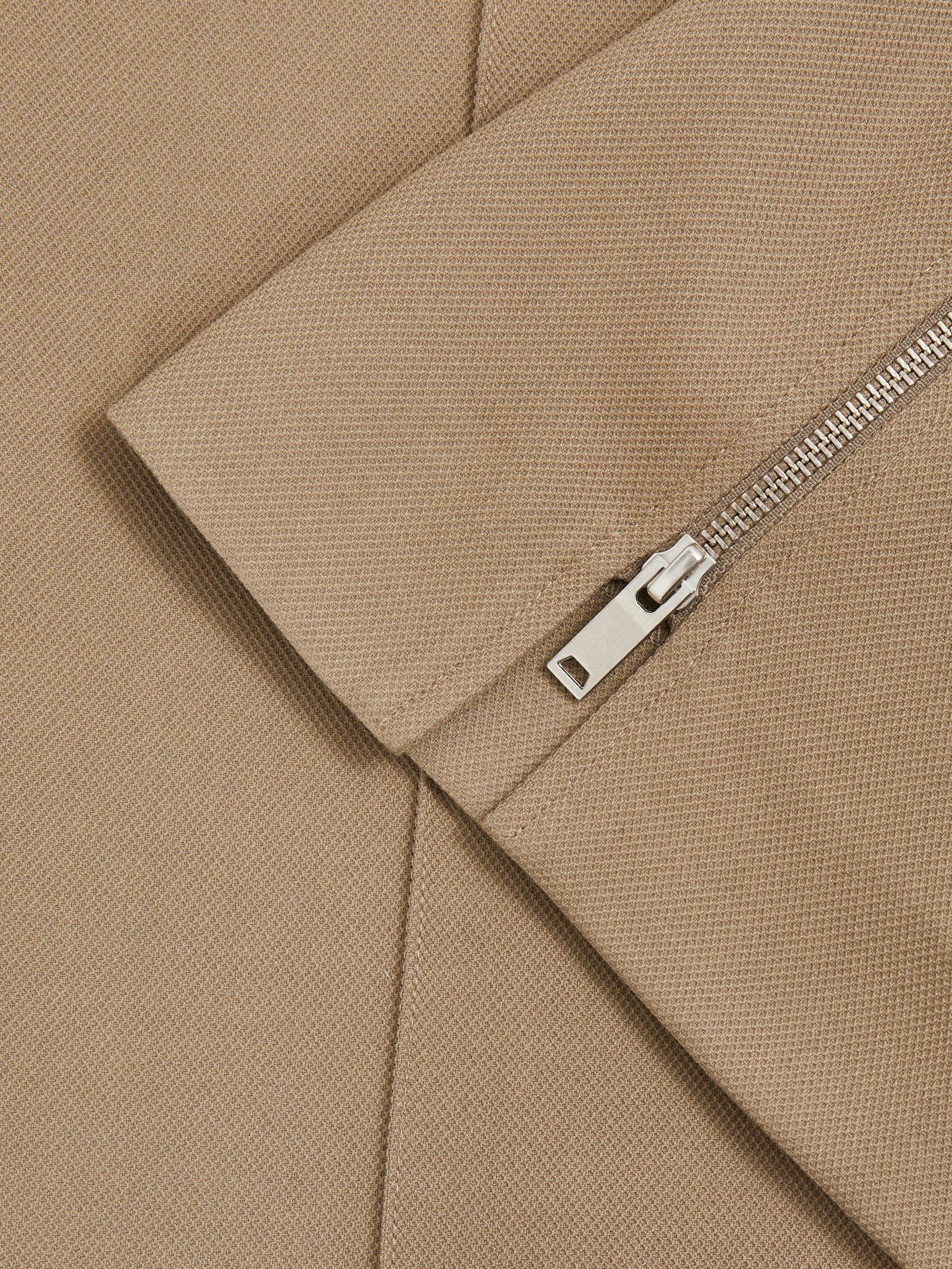 Petite Wide-Leg Side-Zip Trousers in Sage Green - Image 7 of 8