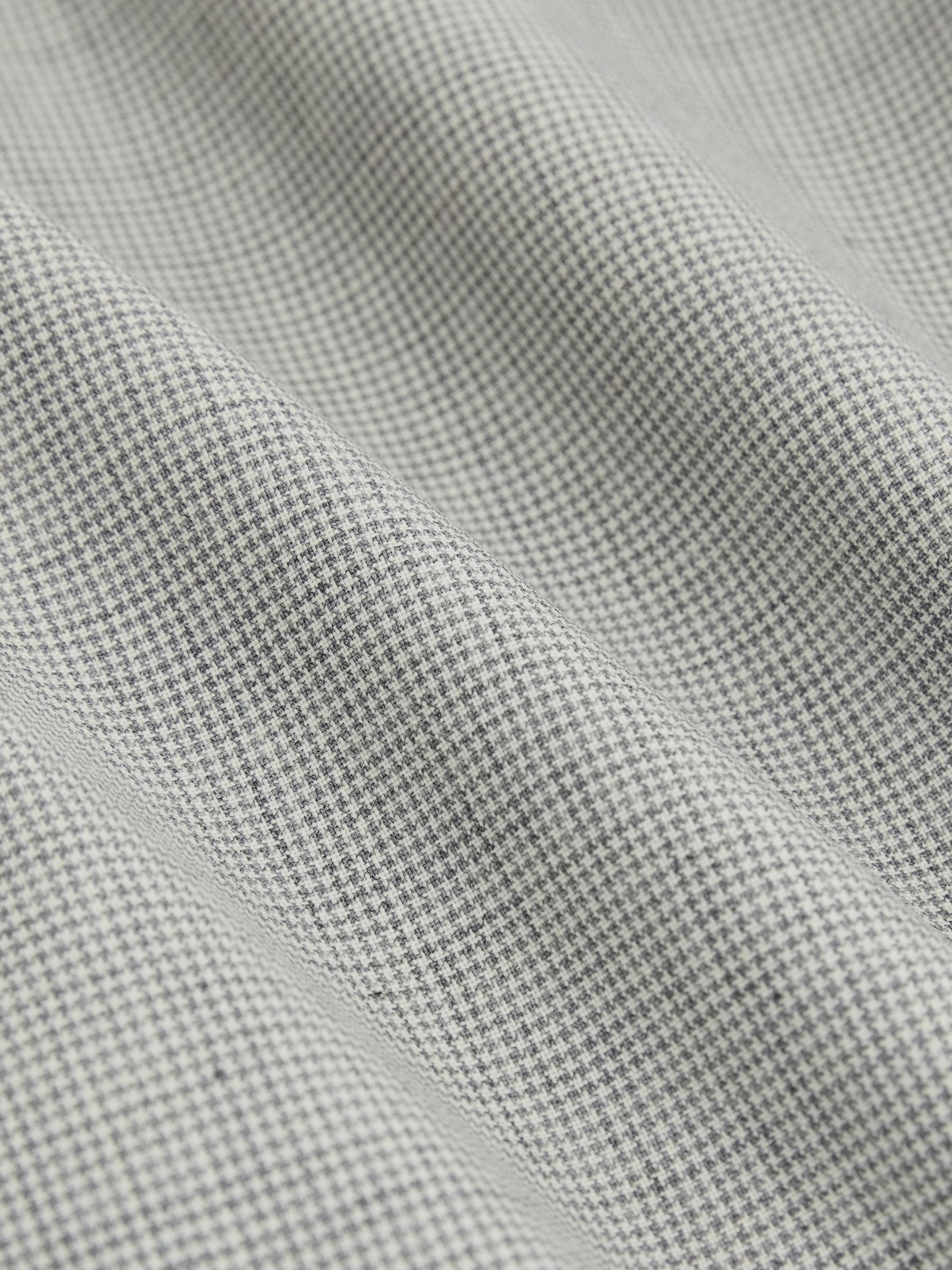 Single-Breasted Check Suit Blazer Slim-Fit in Grey - Image 8 of 9