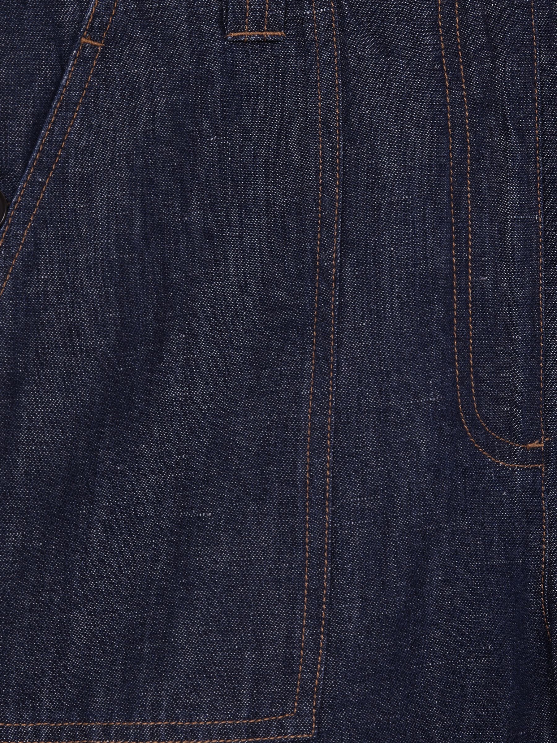 Linen Chambray Shorts in Indigo - image 3