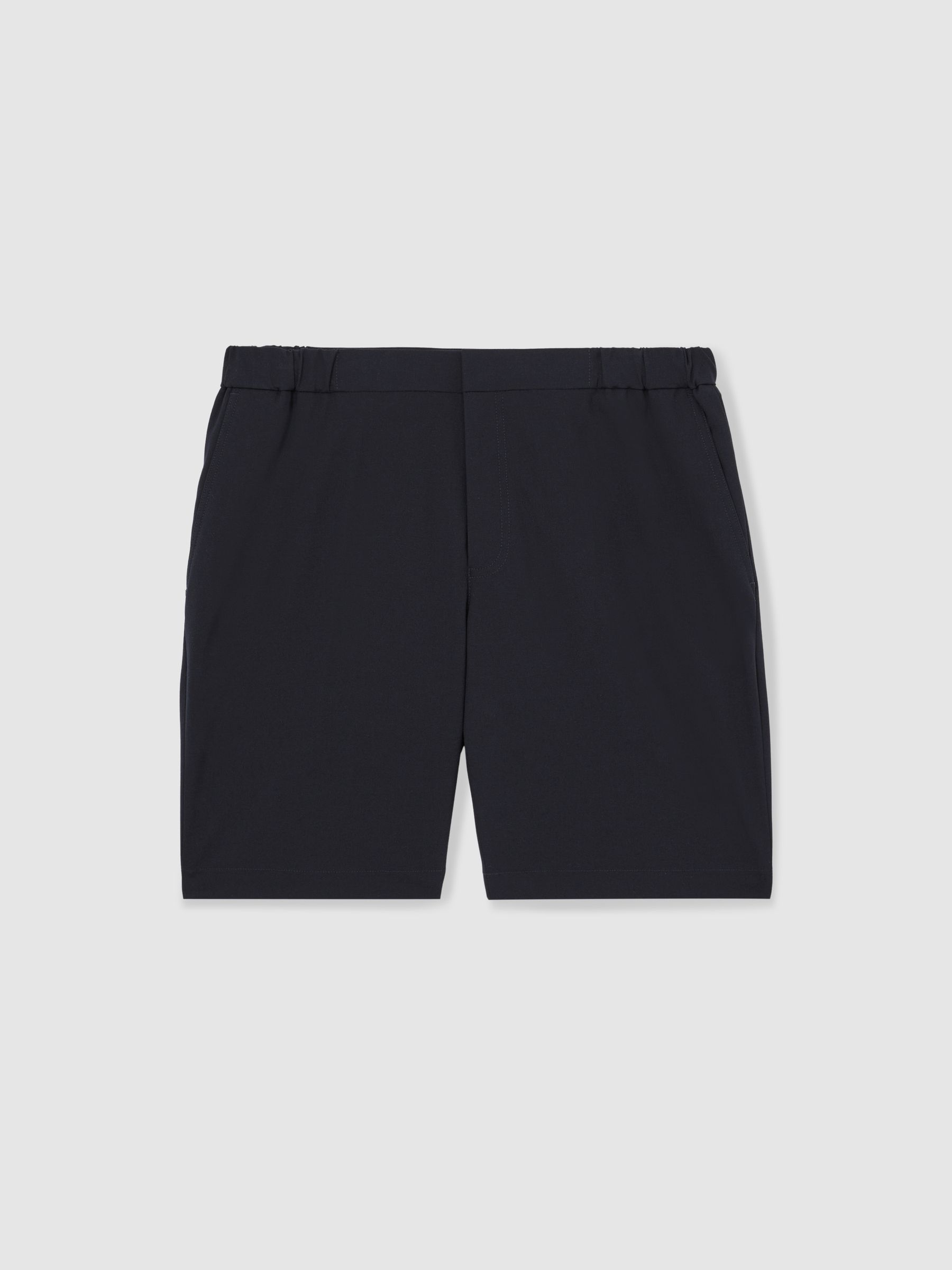 Drawstring Chino Shorts in Navy - Image 2 of 6