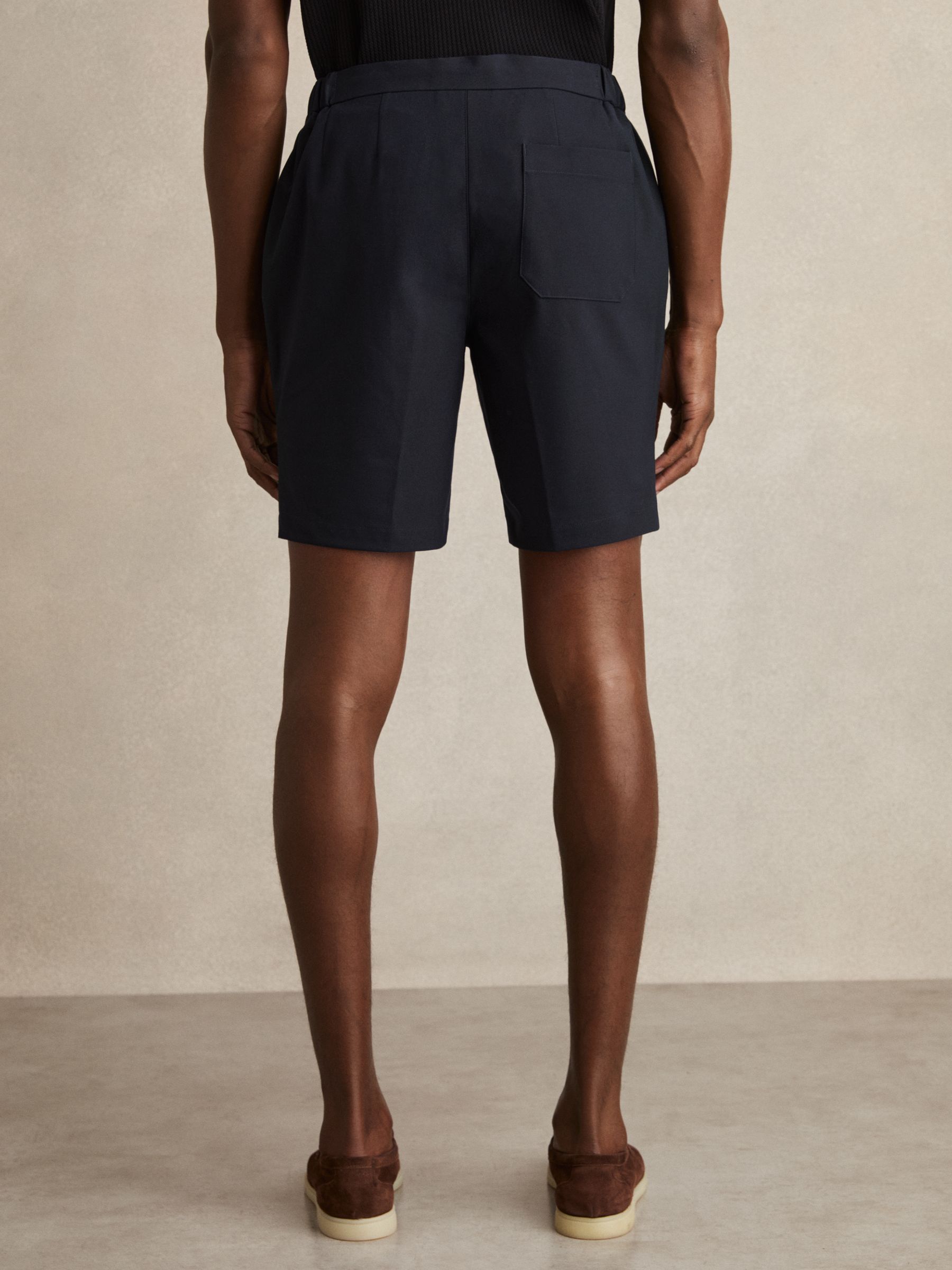 Drawstring Chino Shorts in Navy - Image 5 of 6
