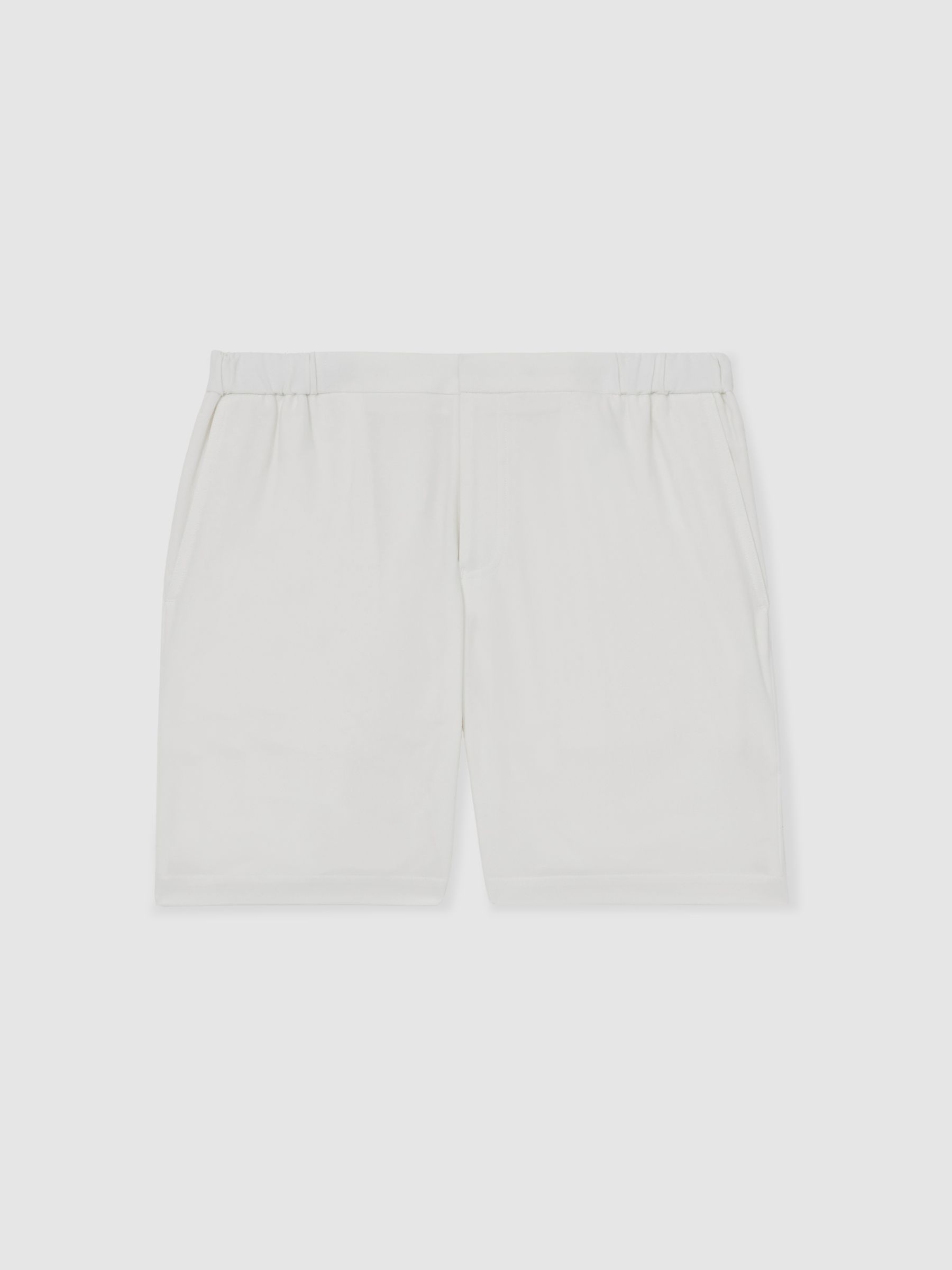 Drawstring Chino Shorts in White - Image 2 of 6