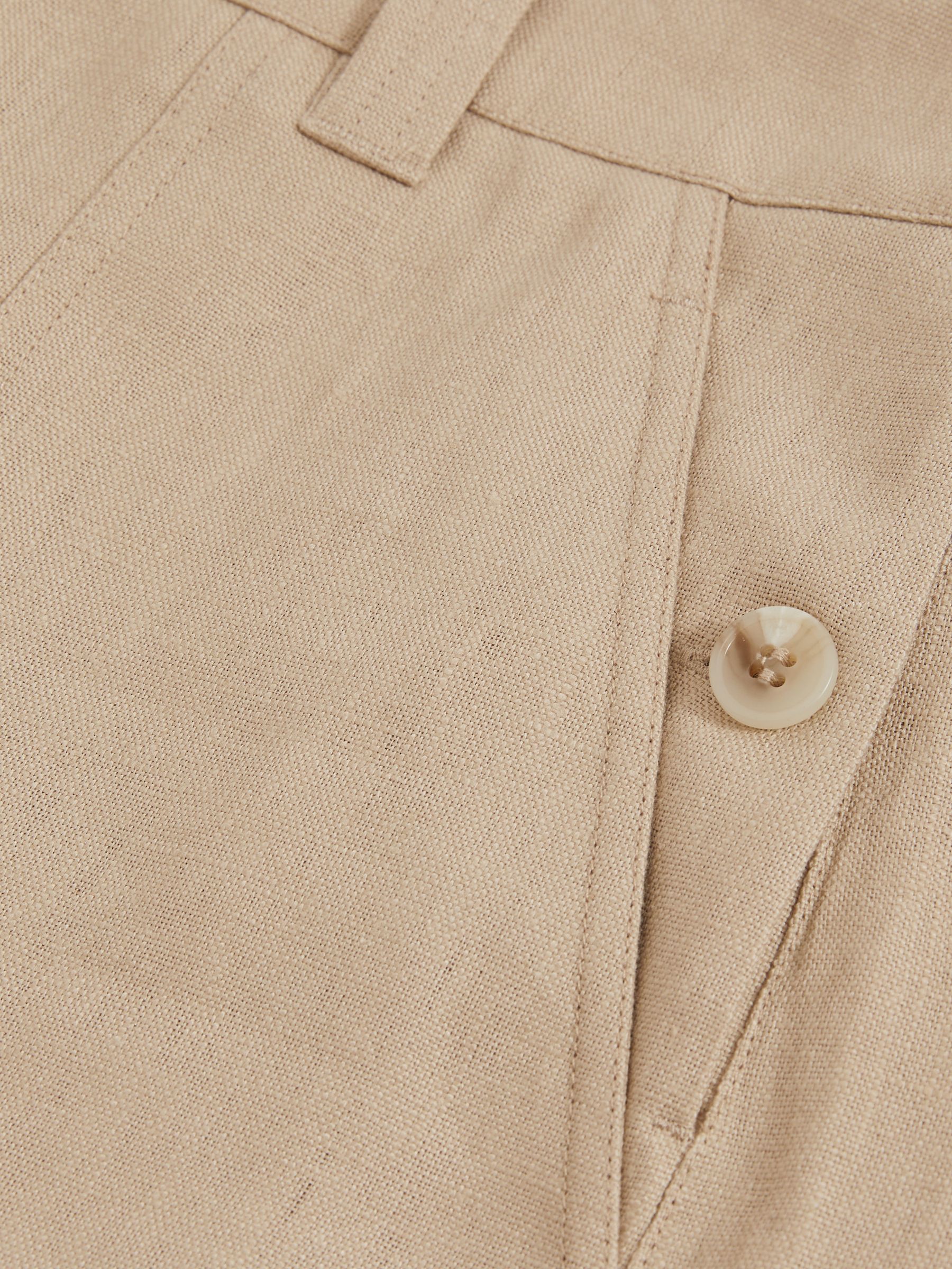 Linen Shorts in Neutral - Image 6 of 6
