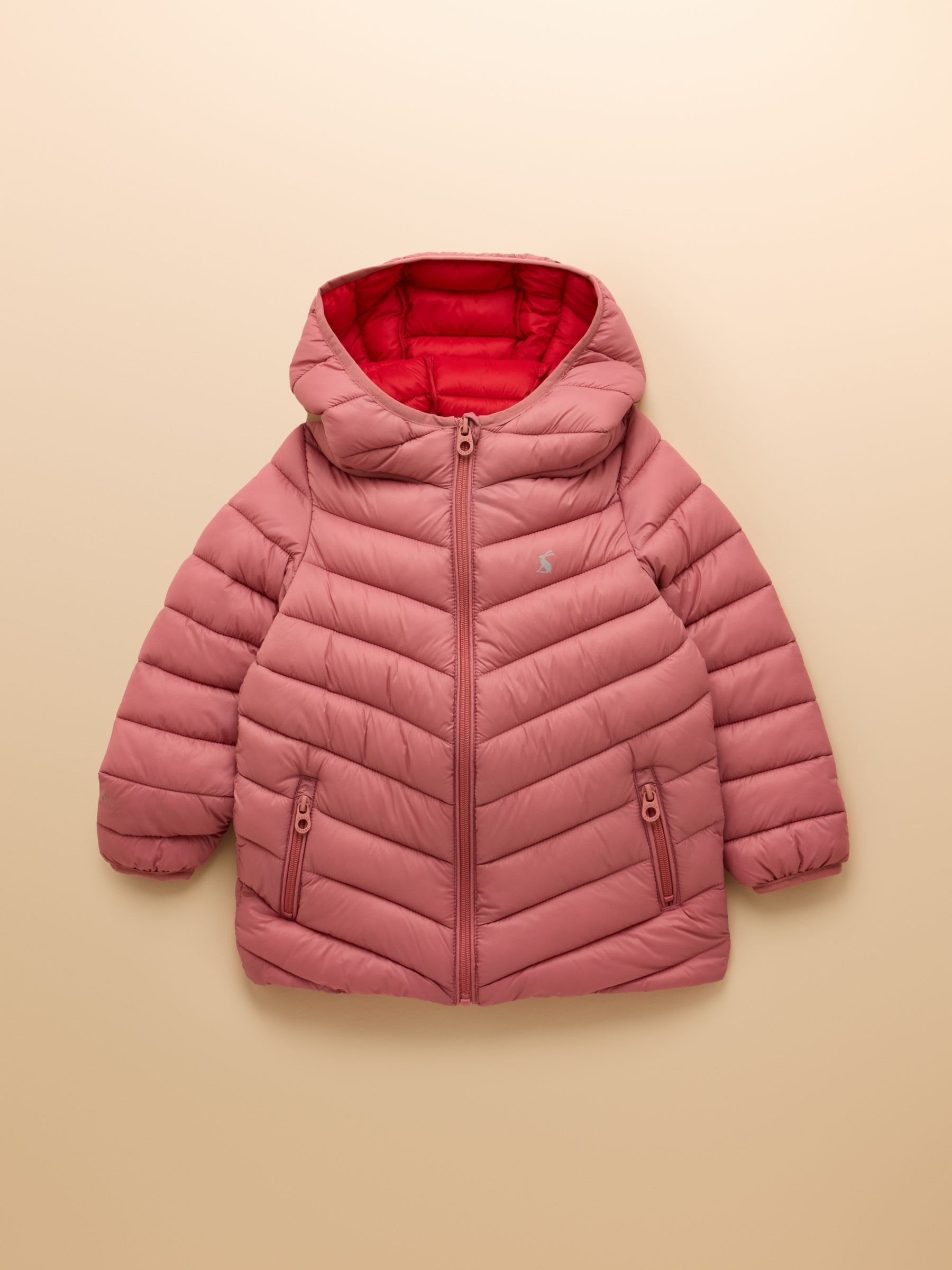 Kids' Cairn Pink Showerproof Padded Coat with Hood - Image 1 of 5