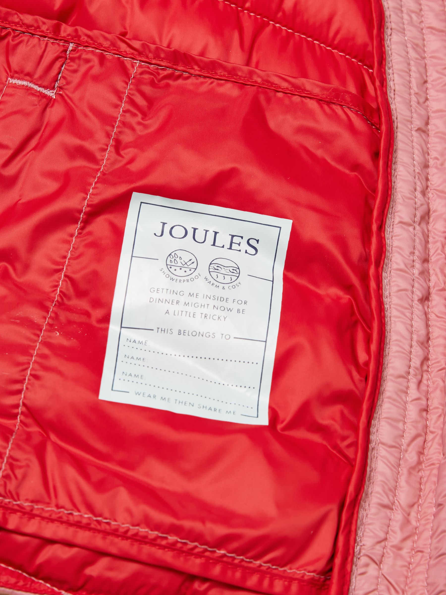 Kids' Cairn Pink Showerproof Padded Coat with Hood - Image 7 of 7