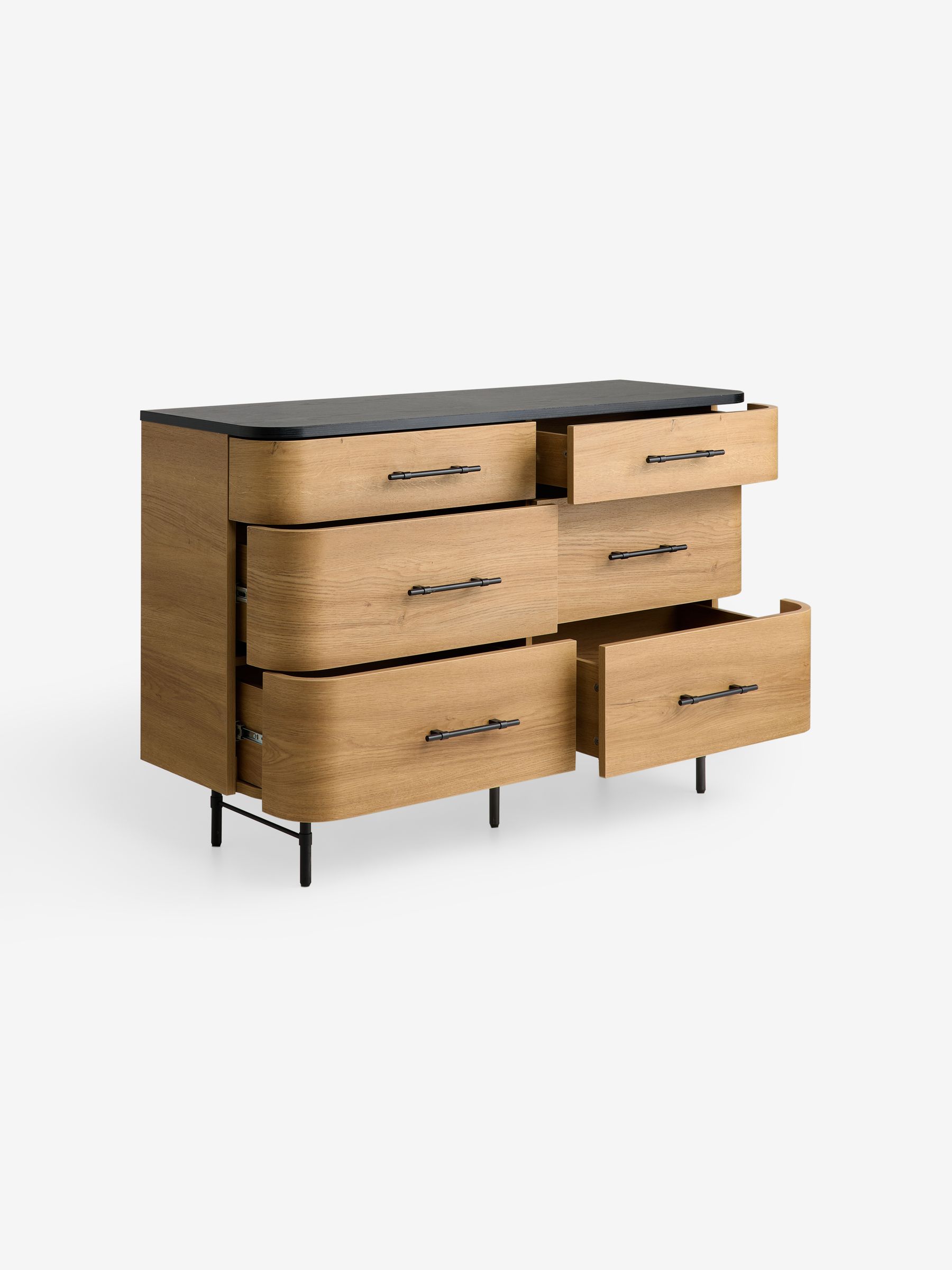 Oak Effect Zeke Wide Chest of Drawer | Made