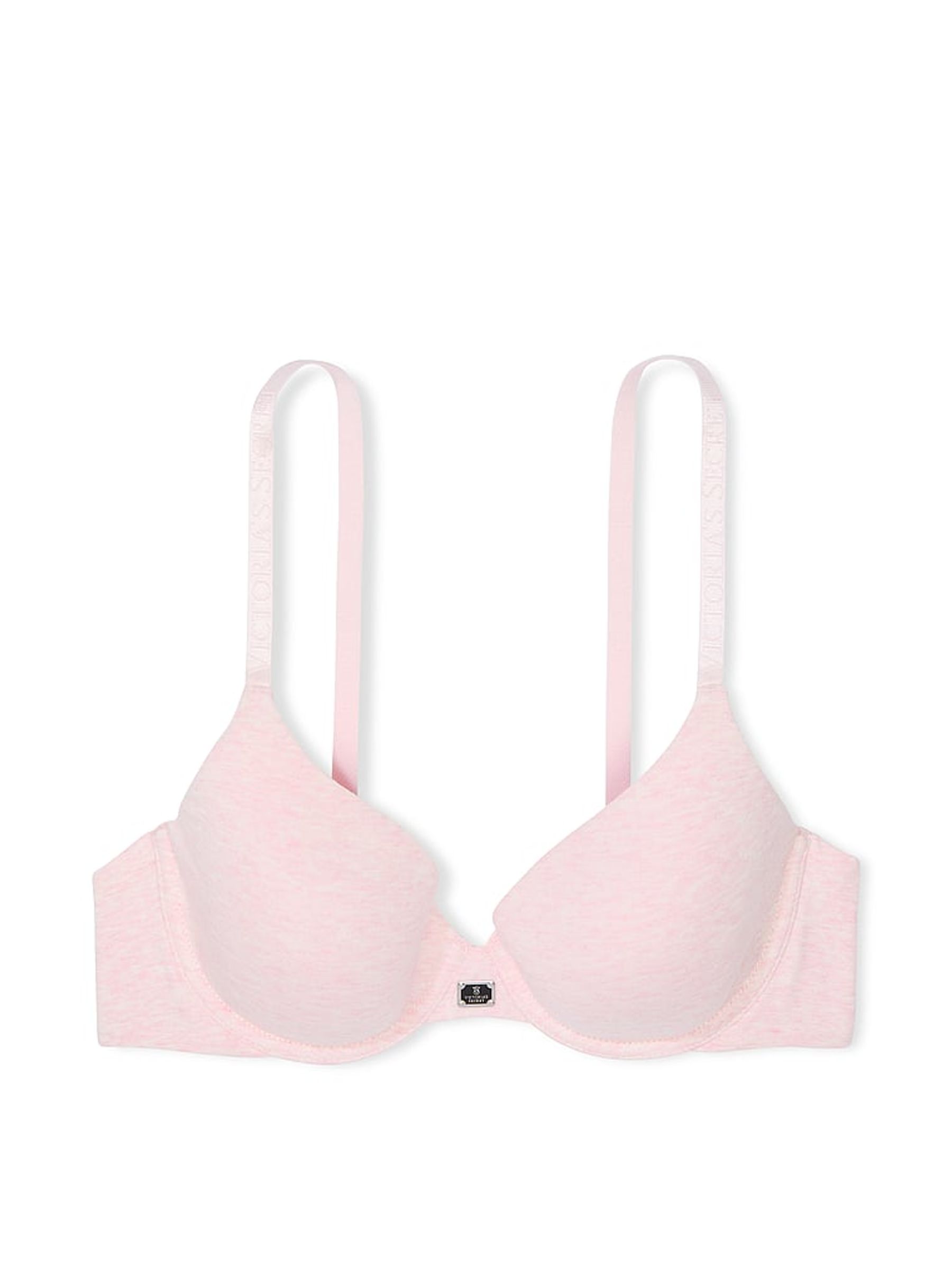 Pink Petal Heather Full Cup Cotton Logo Bra - Image 3 of 3