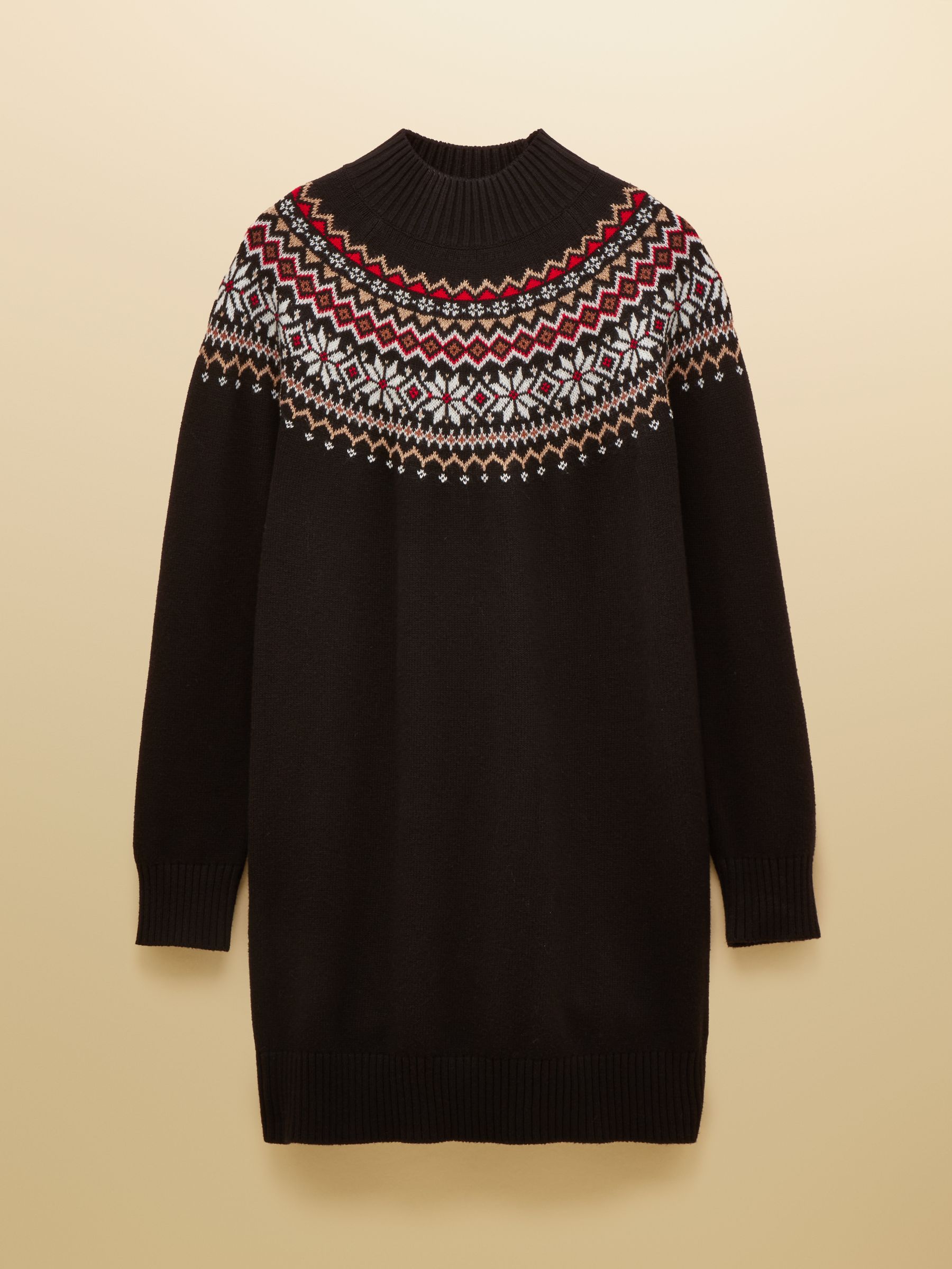 Alba Black Intarsia Knitted Dress - Image 7 of 7 Alba Black Intarsia Knitted Dress - Image 7 of 7