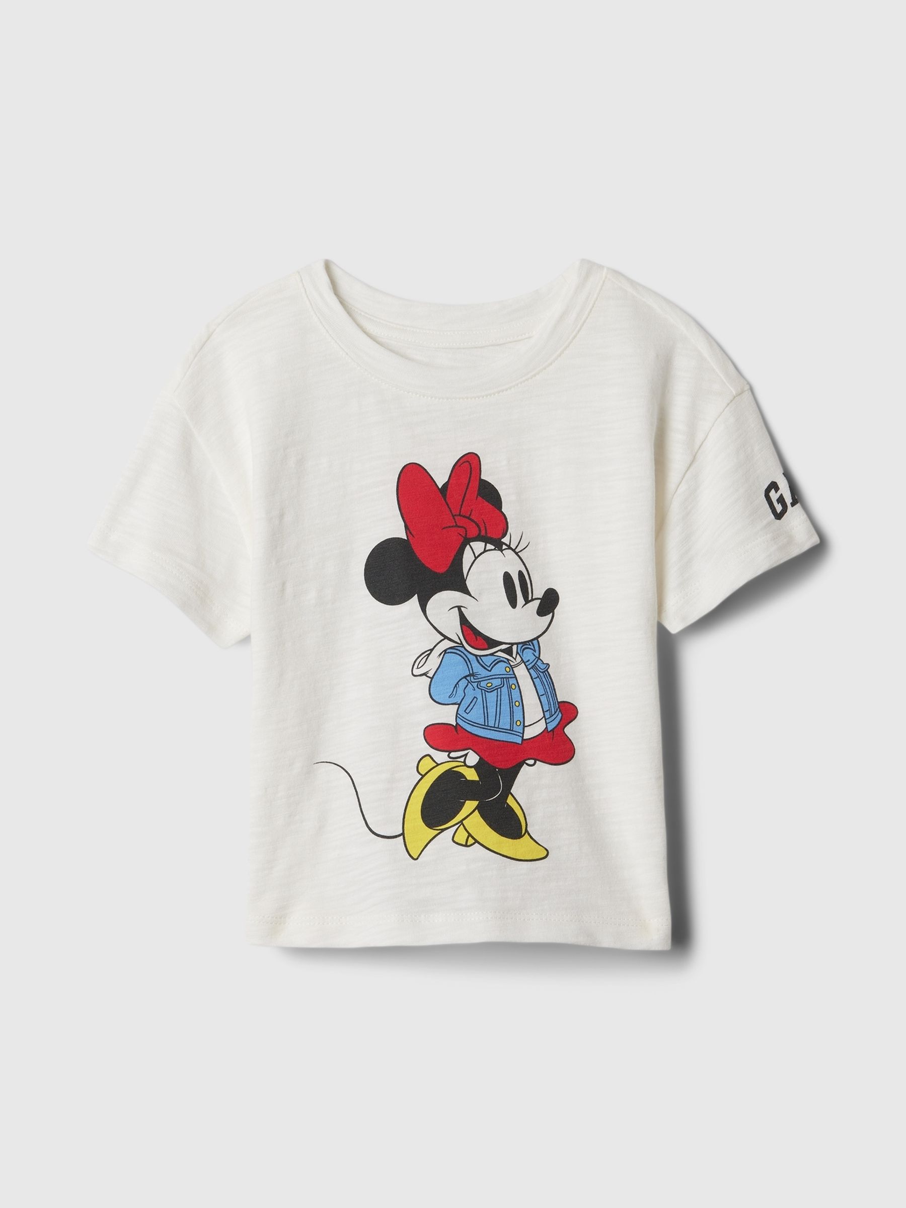 White Disney Minnie Mouse Graphic T-Shirt (6mths-5yrs) - Image 1 of 1