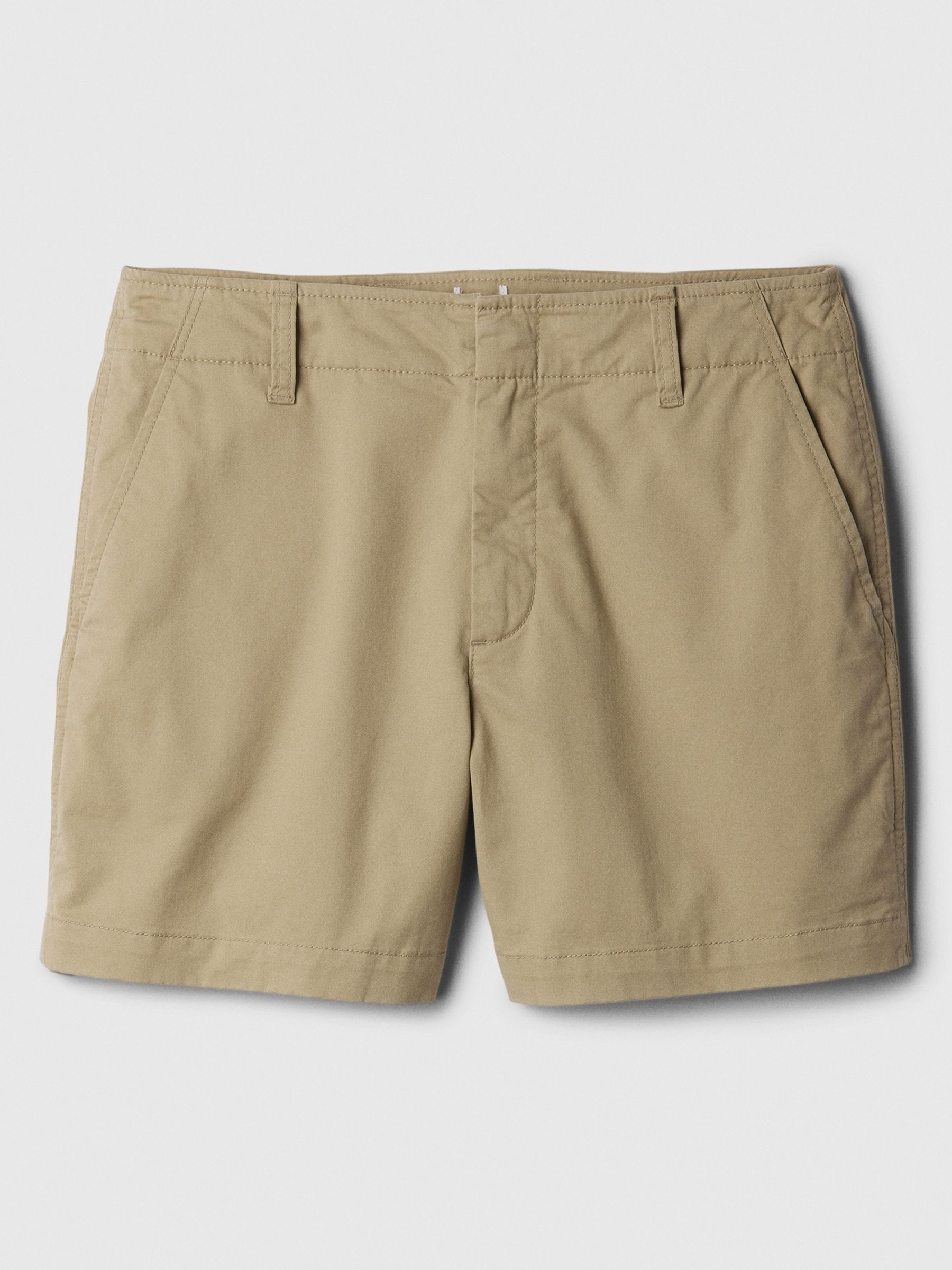 Beige 5" Mid Rise Downtown Chinos Shorts - Image 2 of 3