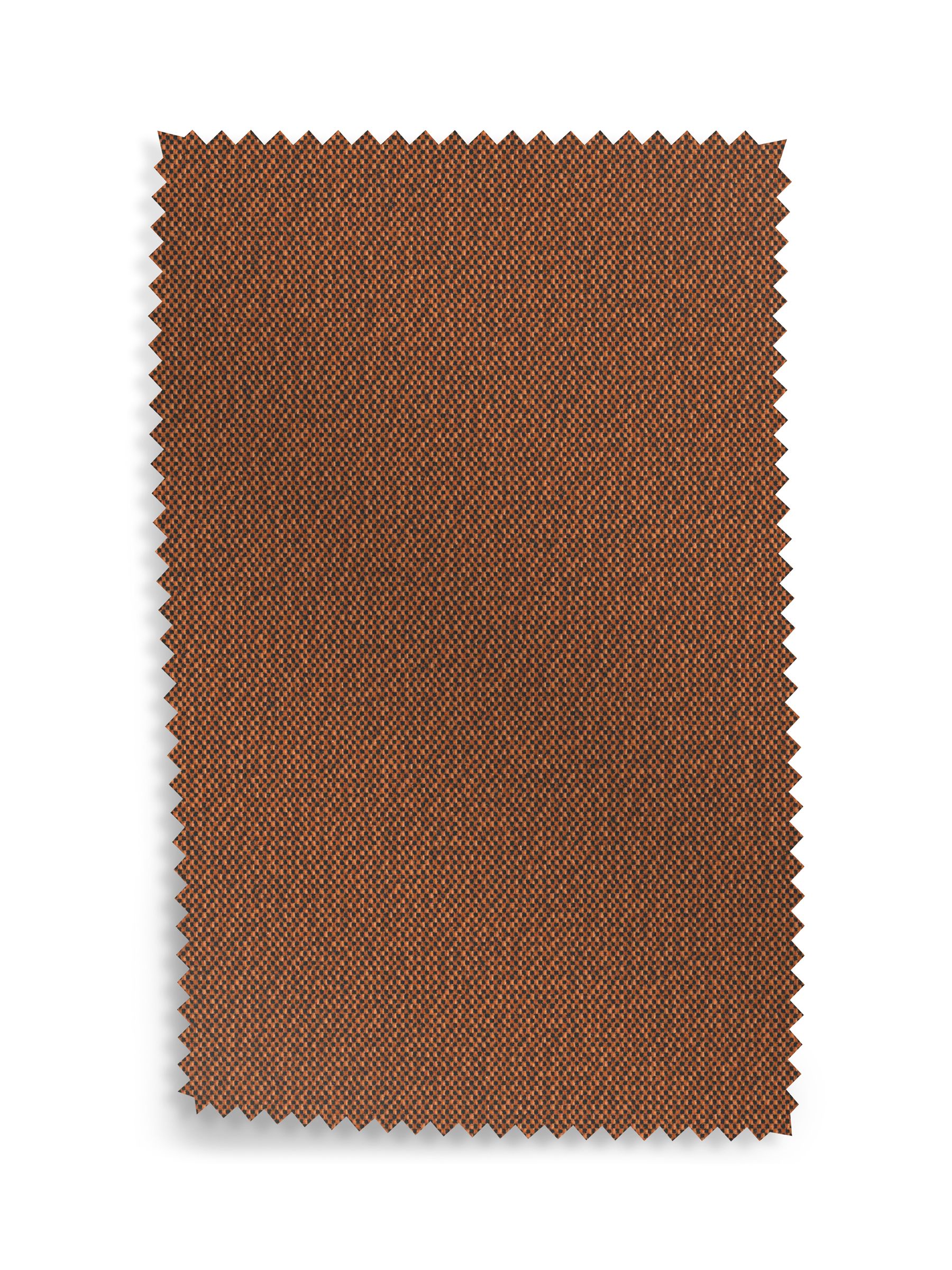 Dark Terracotta Orange Made Weave Upholstery Swatch - Image 1 of 1