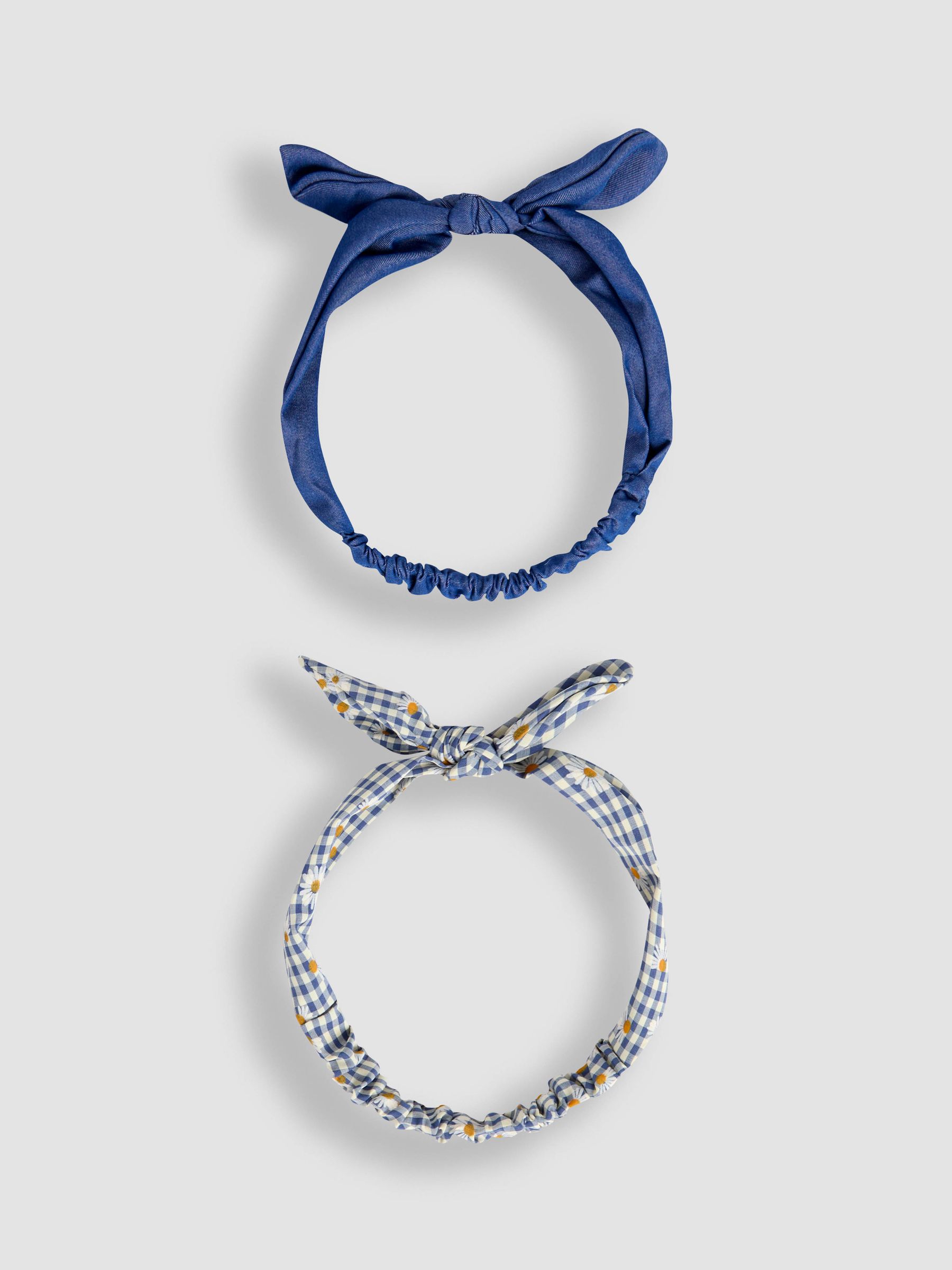 Denim Pretty Bow Headbands 2 Pack - Image 2 of 3