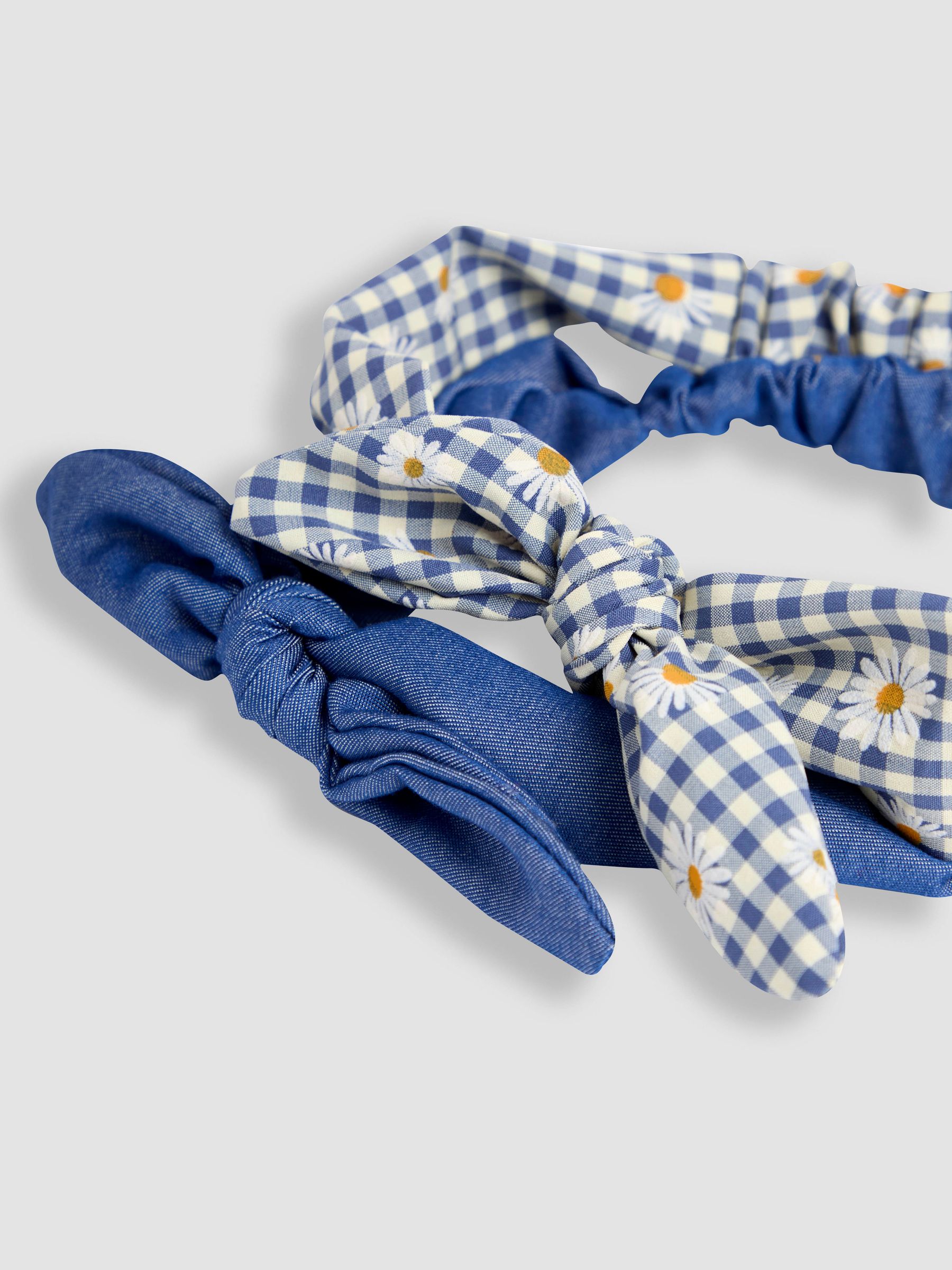 Denim Pretty Bow Headbands 2 Pack - Image 3 of 3