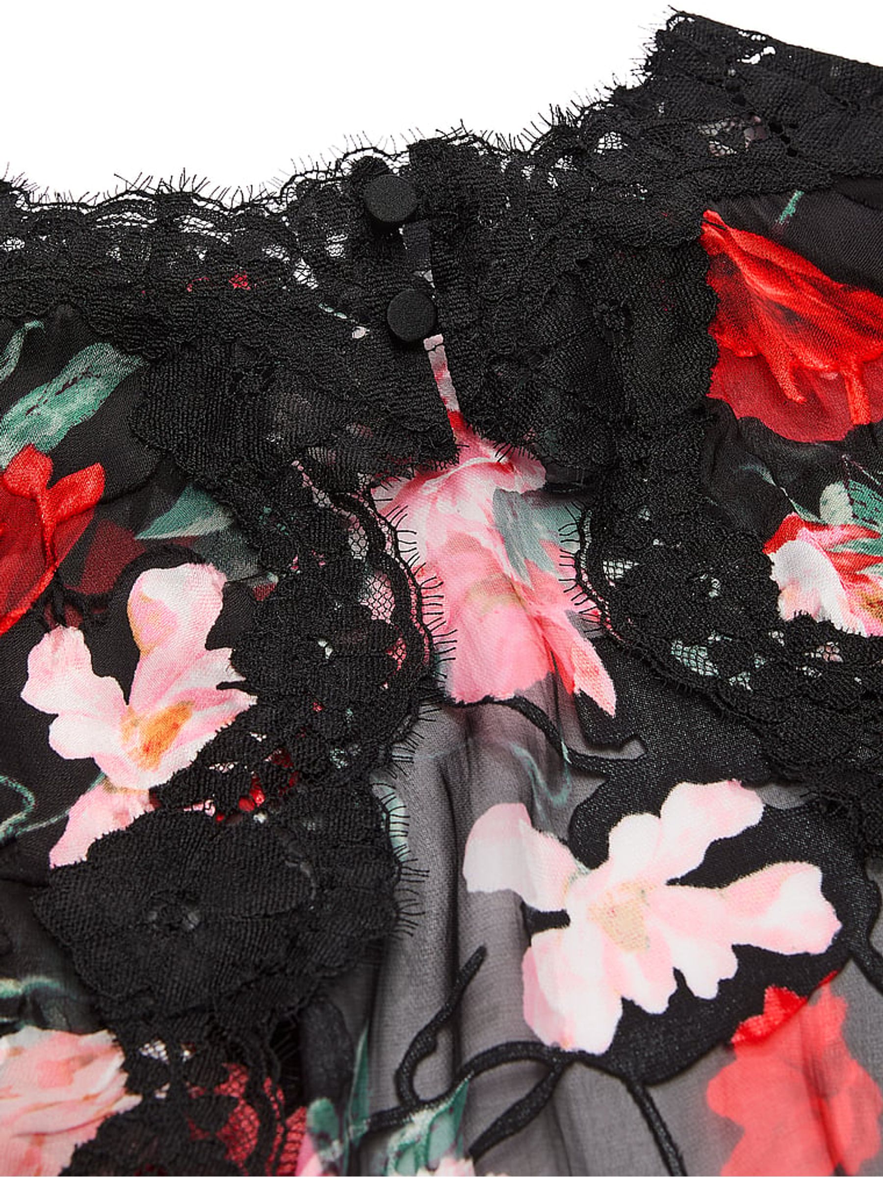 Black Floral Atelier Bolero Crop Top - Image 4 of 4