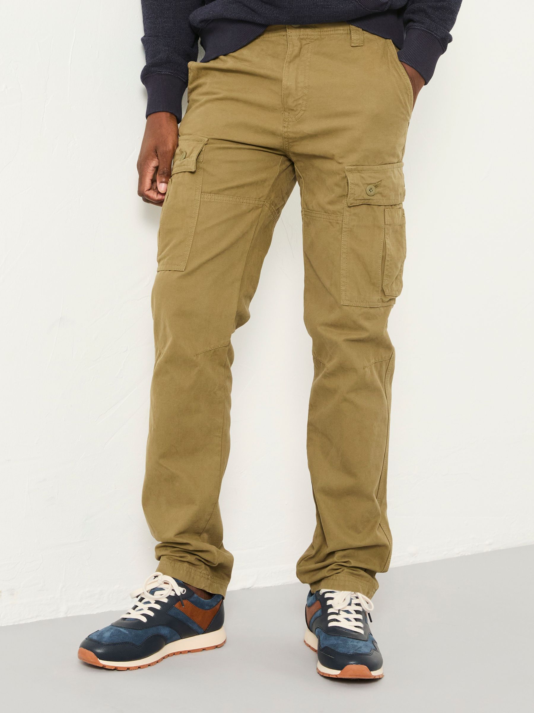 Straight Fit Cargo Trousers