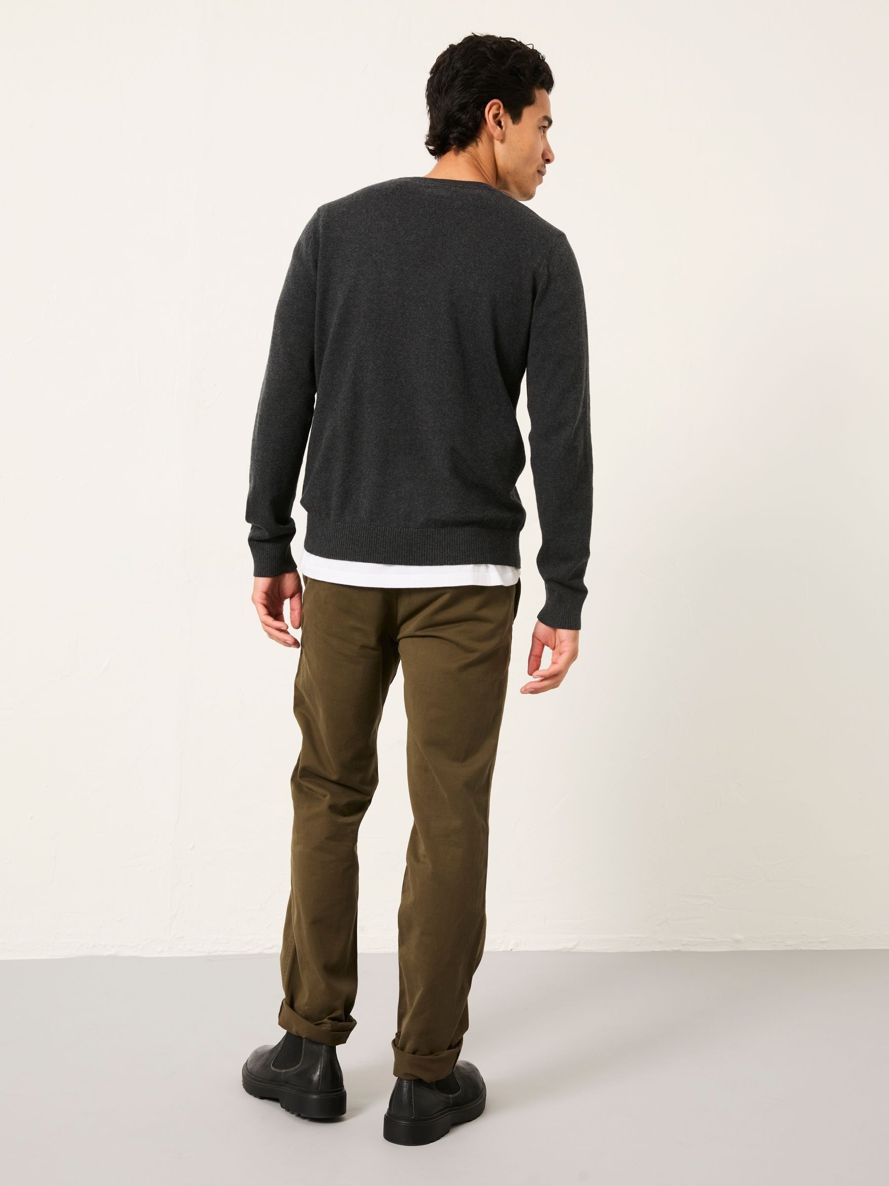 Dark Green Modern Coastal Chinos - Image 2 of 6