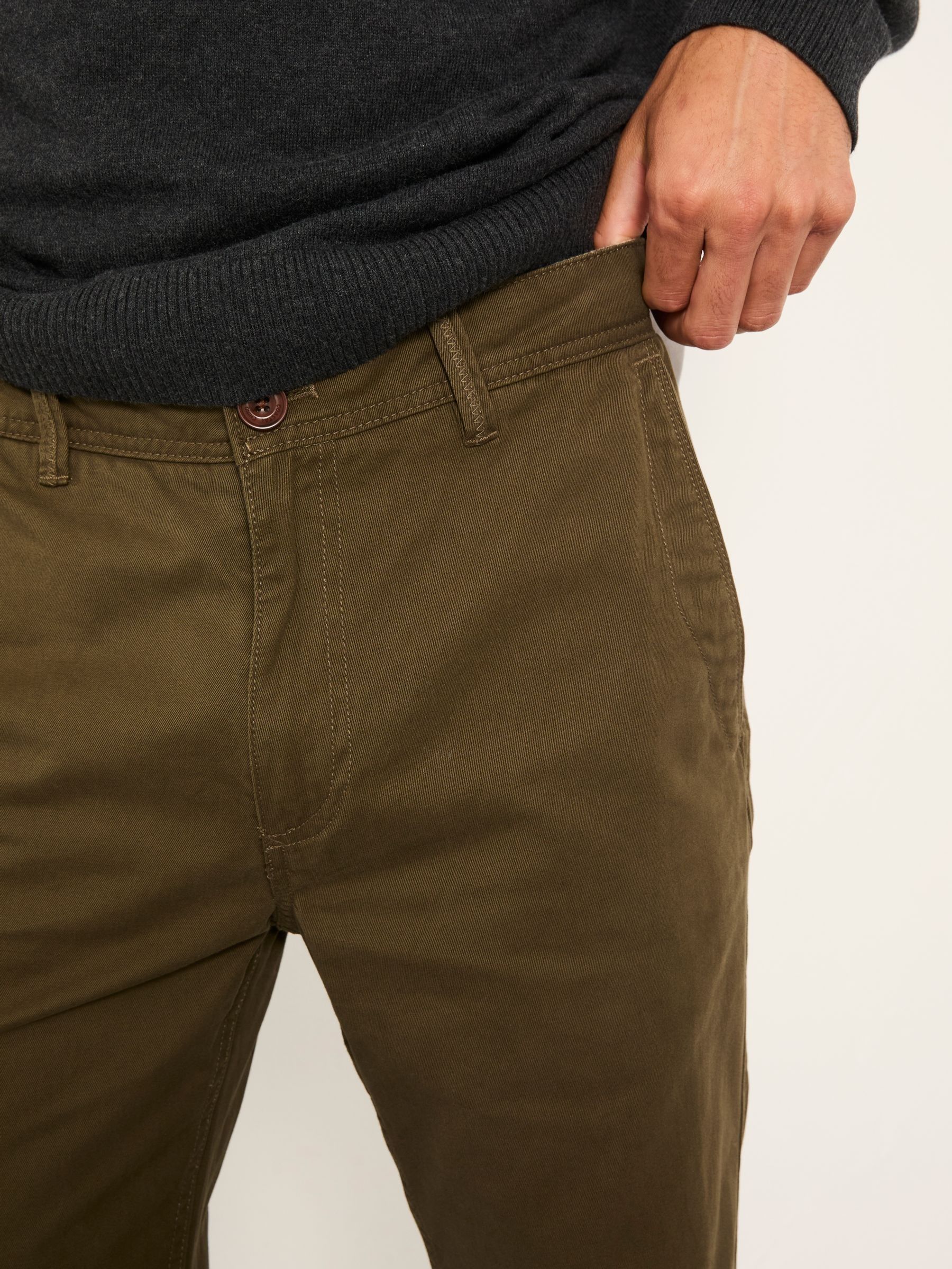 Dark Green Modern Coastal Chinos - Image 3 of 6