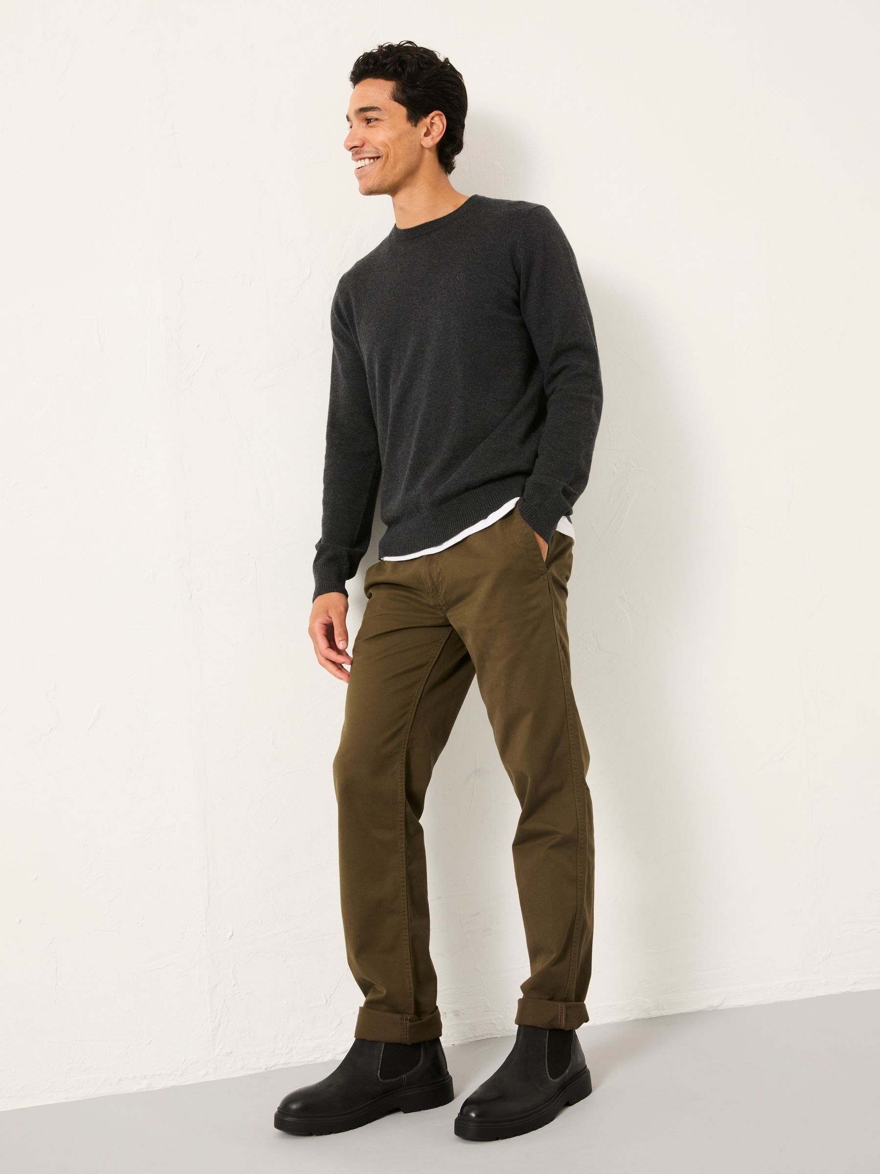 Dark Green Modern Coastal Chinos - Image 5 of 6