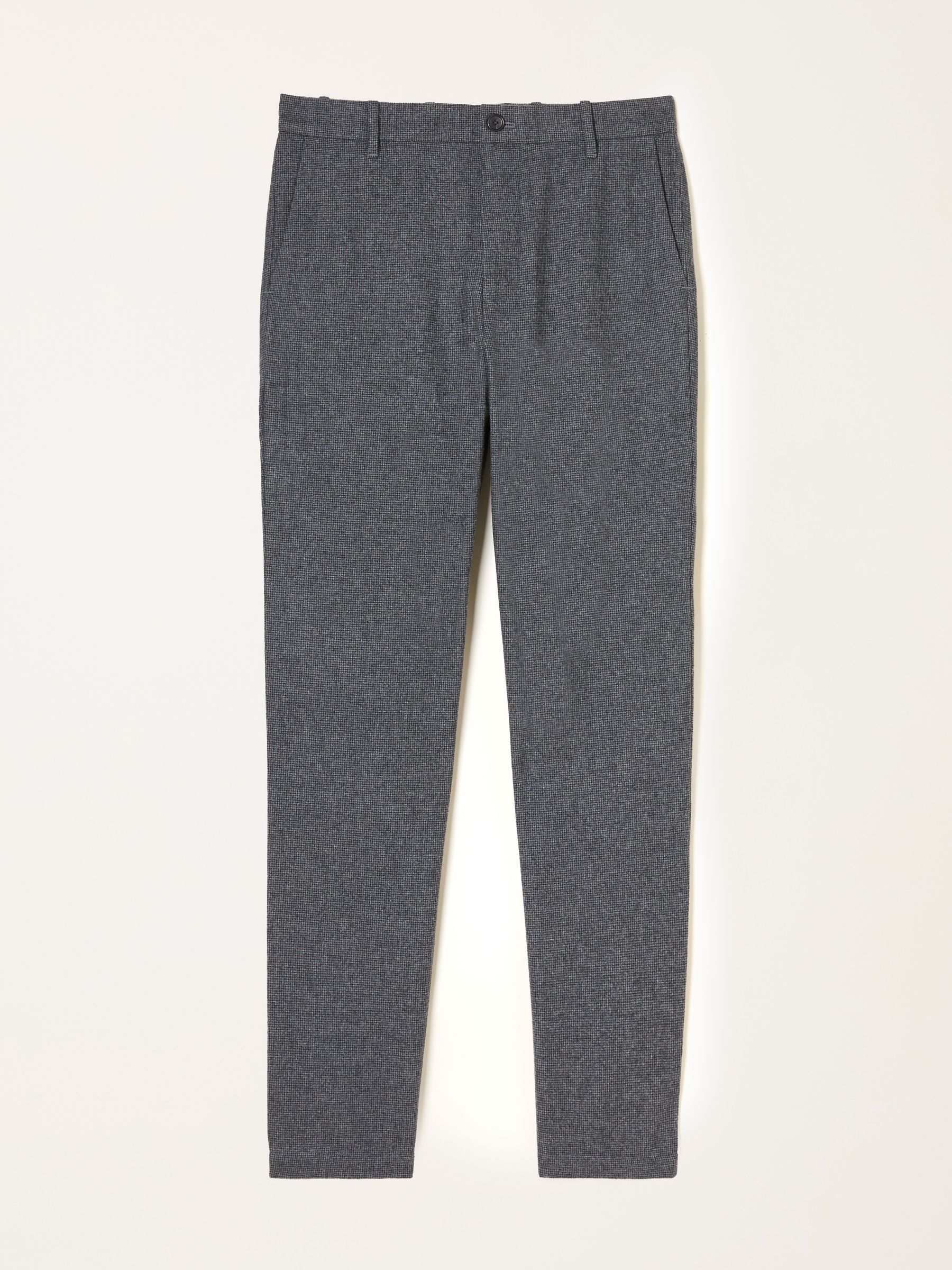 Lyme Grey Tailored Fit Wool Mix Trousers - Image 1 of 1